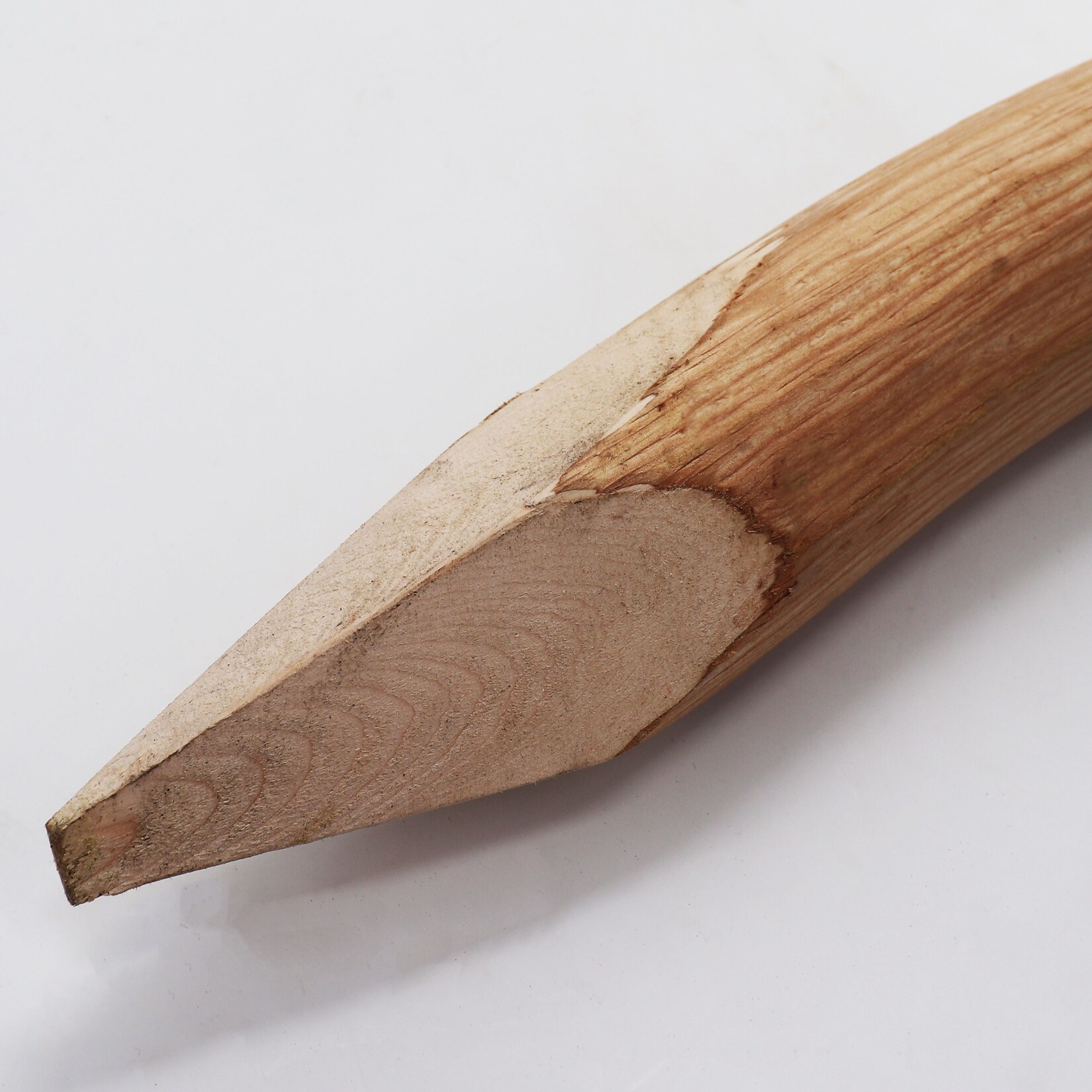 Aquagart 75 Holzpfosten für Staketenzaun 1,5m I Durchmesser 6-9cm I Zaunpfosten aus Haselnuss I Zaun-Pfahl