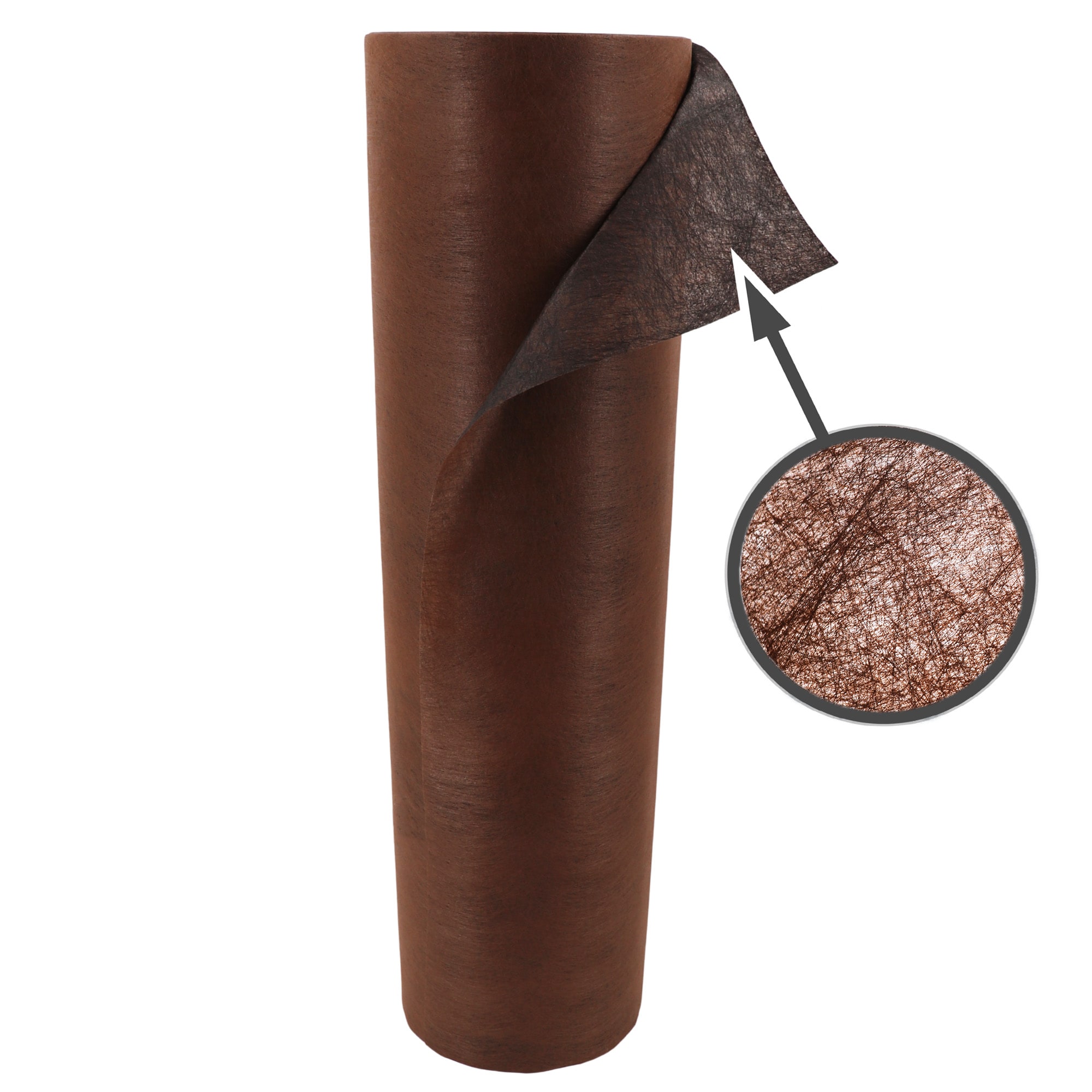 Aquagart 100m x 1m Unkrautvlies 125g/m&sup2; Braun &ndash; 25 Jahre Garantie, Gartenvlies, wasserdurchl&auml;ssig & rei&szlig;fest 