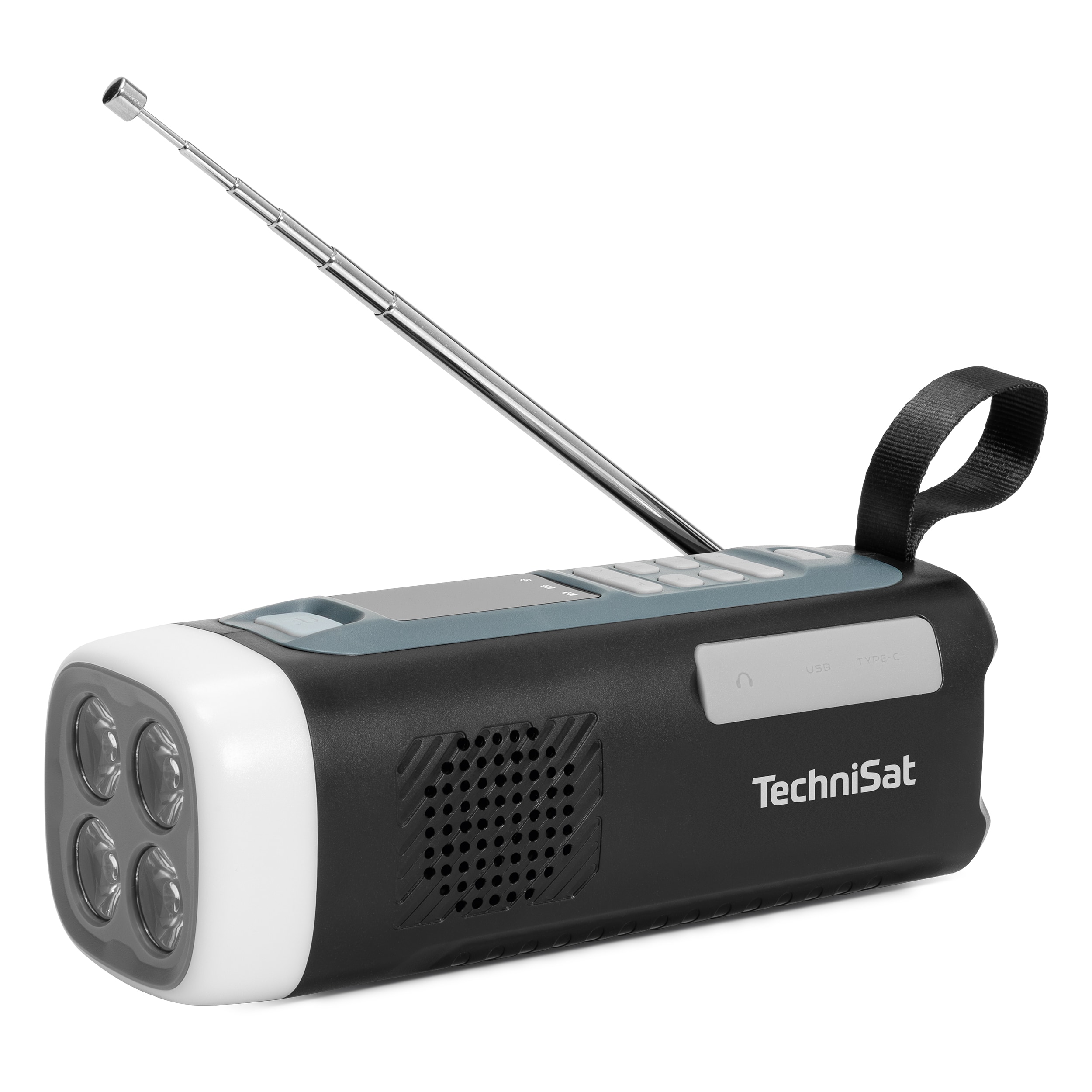 TechniSat Viola Kurbelradio &ndash; Notfallradio mit Solar & Kurbel, 4500 mAh Akku, UKW, Bluetooth 