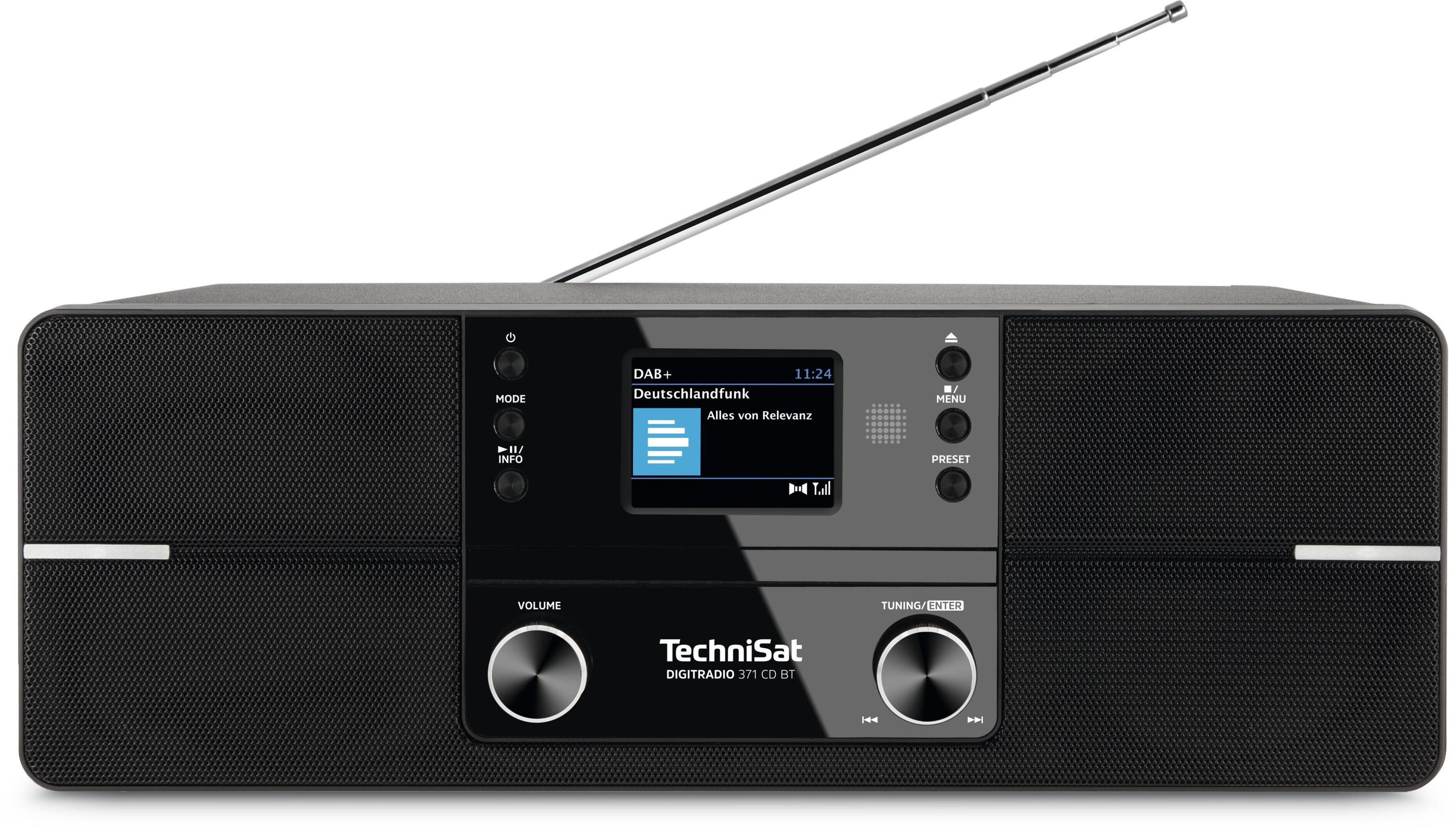TechniSat DIGITRADIO 371 CD BT | DAB+/UKW Radio Kompaktanlage mit Bluetooth schwarz 
