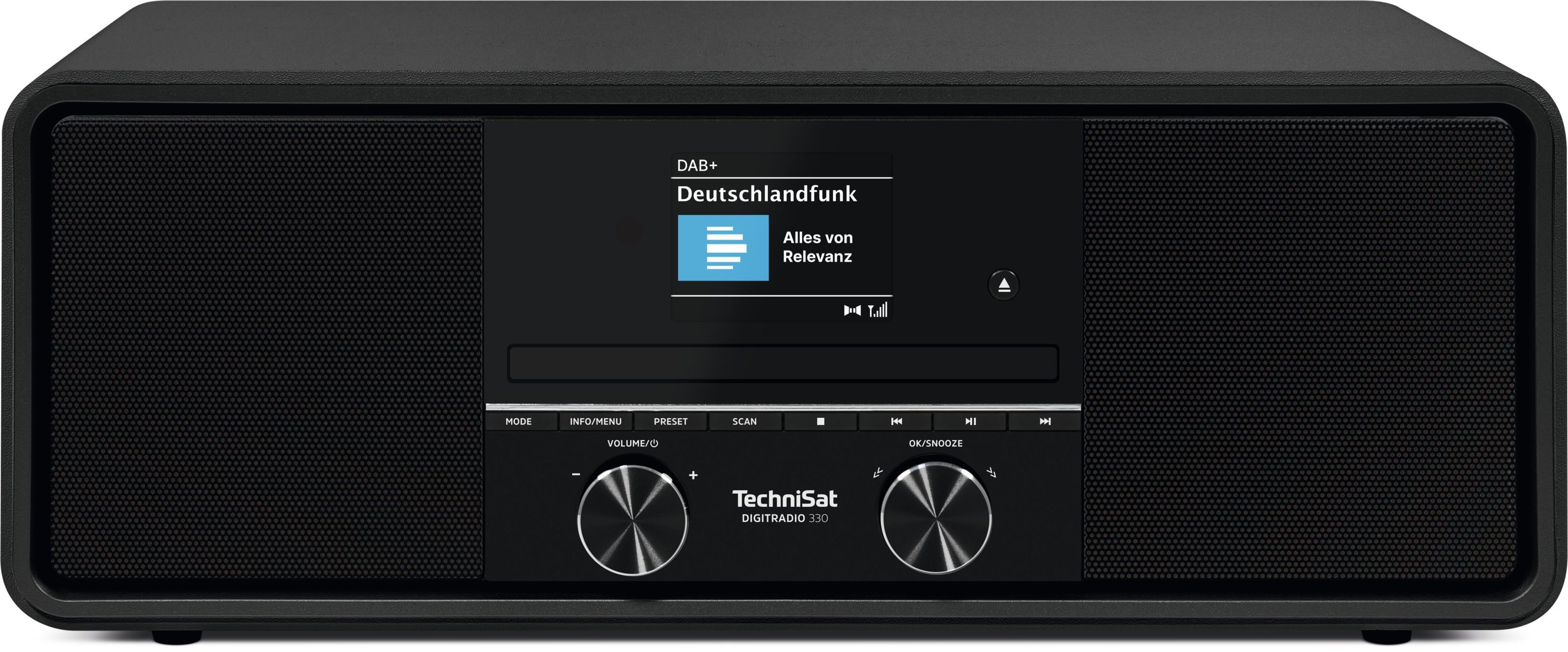 TechniSat DIGITRADIO 330 - DAB+/UKW 10W Radio mit CD, Bluetooth, Fernbedienung schwarz 