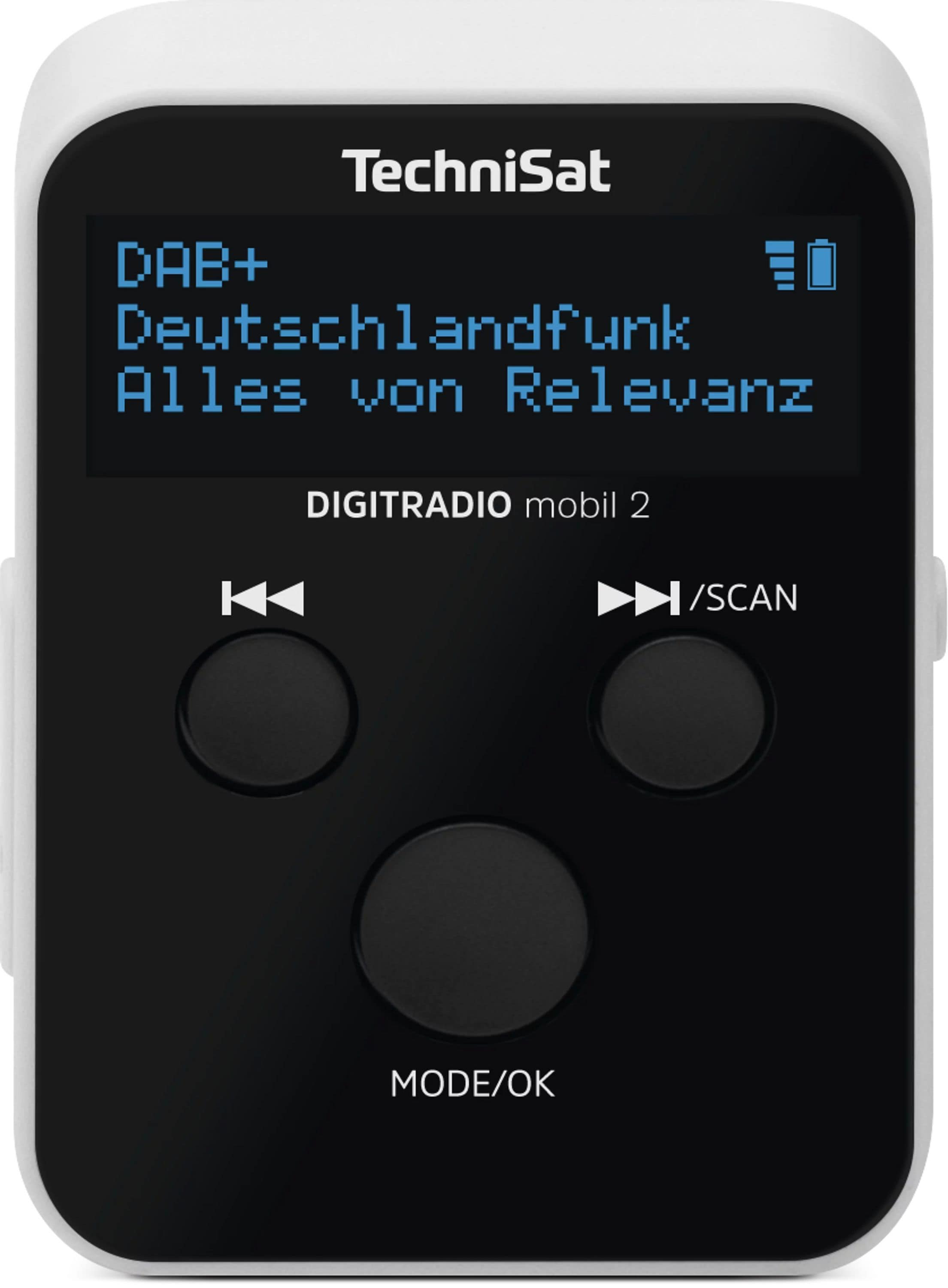 TechniSat DIGITRADIO mobil 2 | portables DAB+/FM Mini-Radio mit integriertem Akku 