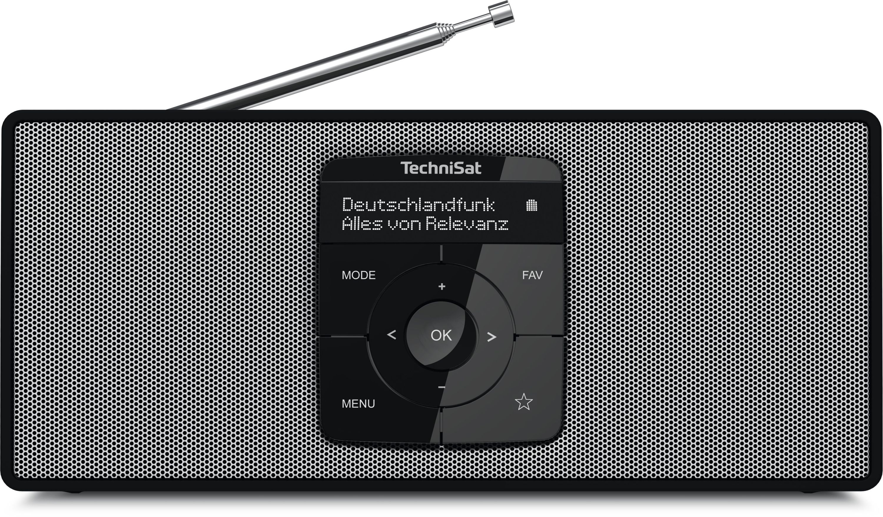 TechniSat DIGITRADIO 2 S | Portables DAB+/UKW-Stereoradio, 2 W schwarz/silber 