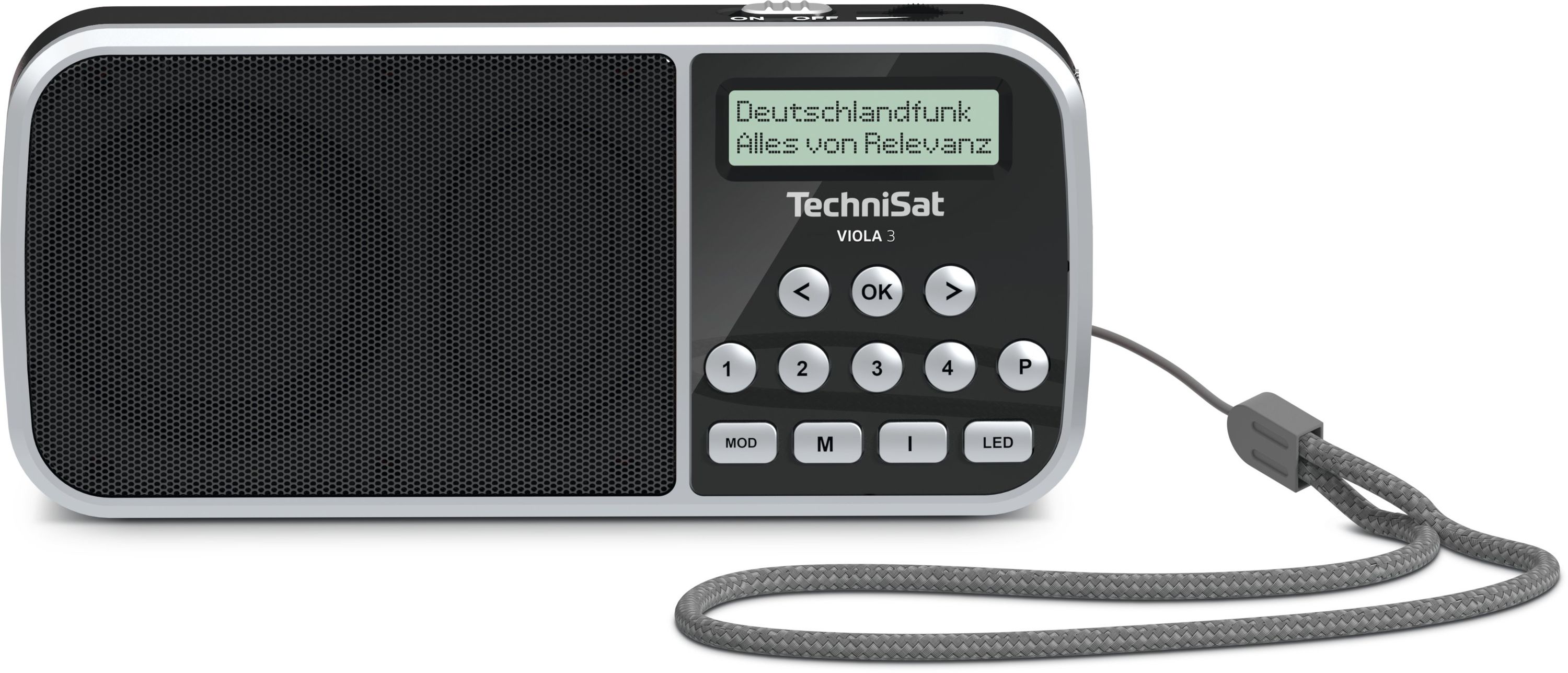 TechniSat VIOLA 3 | portables DAB+ Radio mit LED Taschenlampenfunktion | schwarz 
