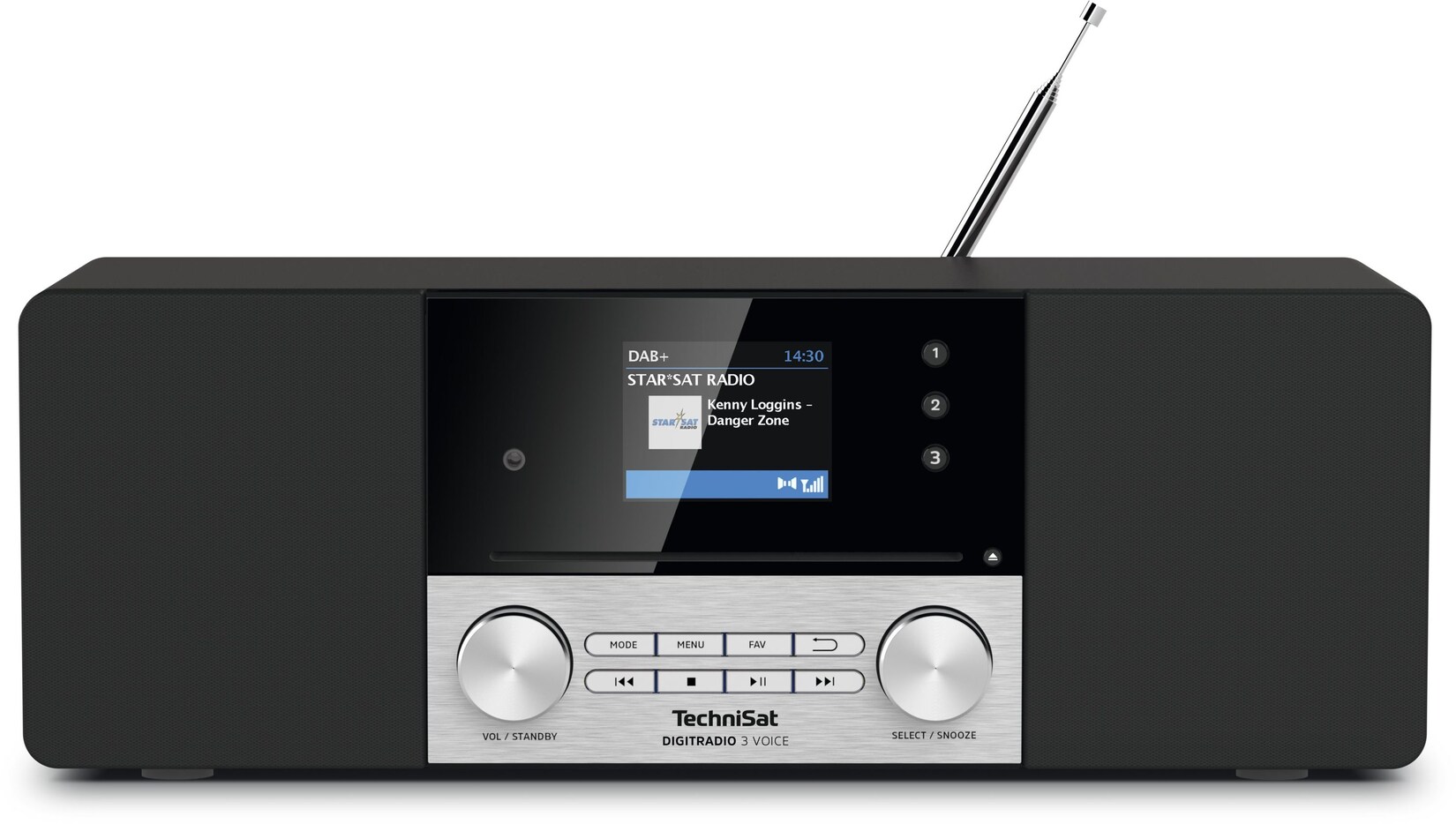 TechniSat DIGITRADIO 3 VOICE DAB+/UKW/CD-Radio mit Sprachsteuerung