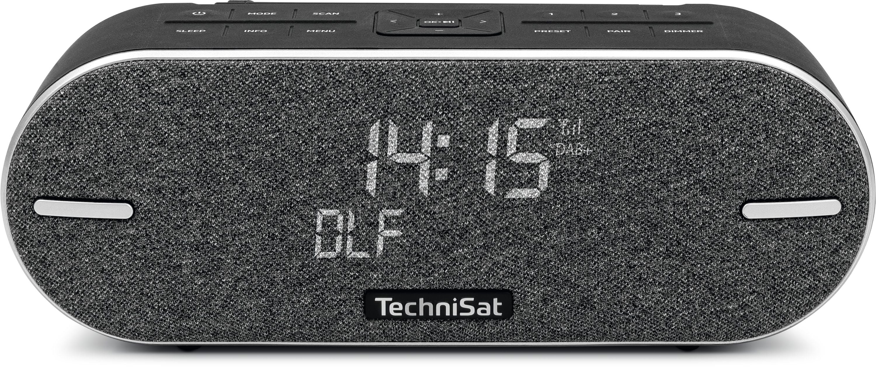 TechniSat DIGITRADIO BT 2 | Bluetooth-Lautsprecher mit DAB+, Akku | lichtgrau anthrazit/schwarz 