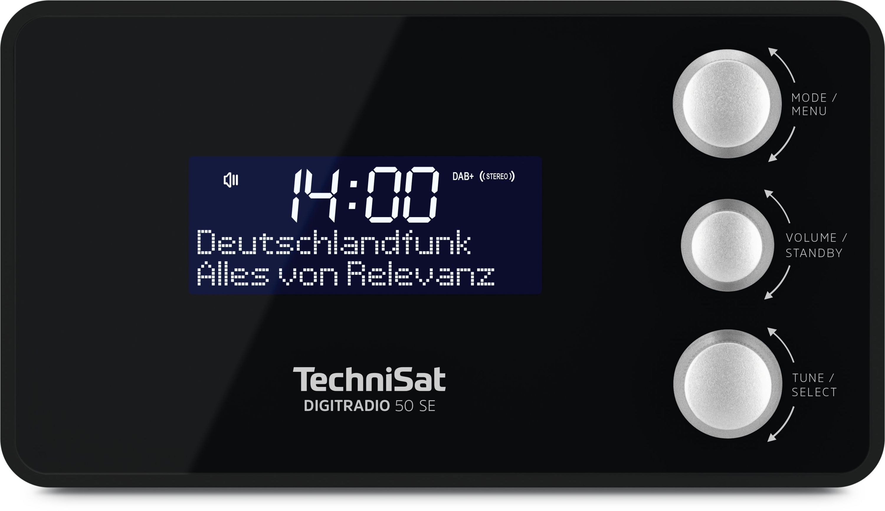 TechniSat DIGITRADIO 50 SE | DAB+ & UKW Uhrenradio mit Radiowecktimer schwarz 