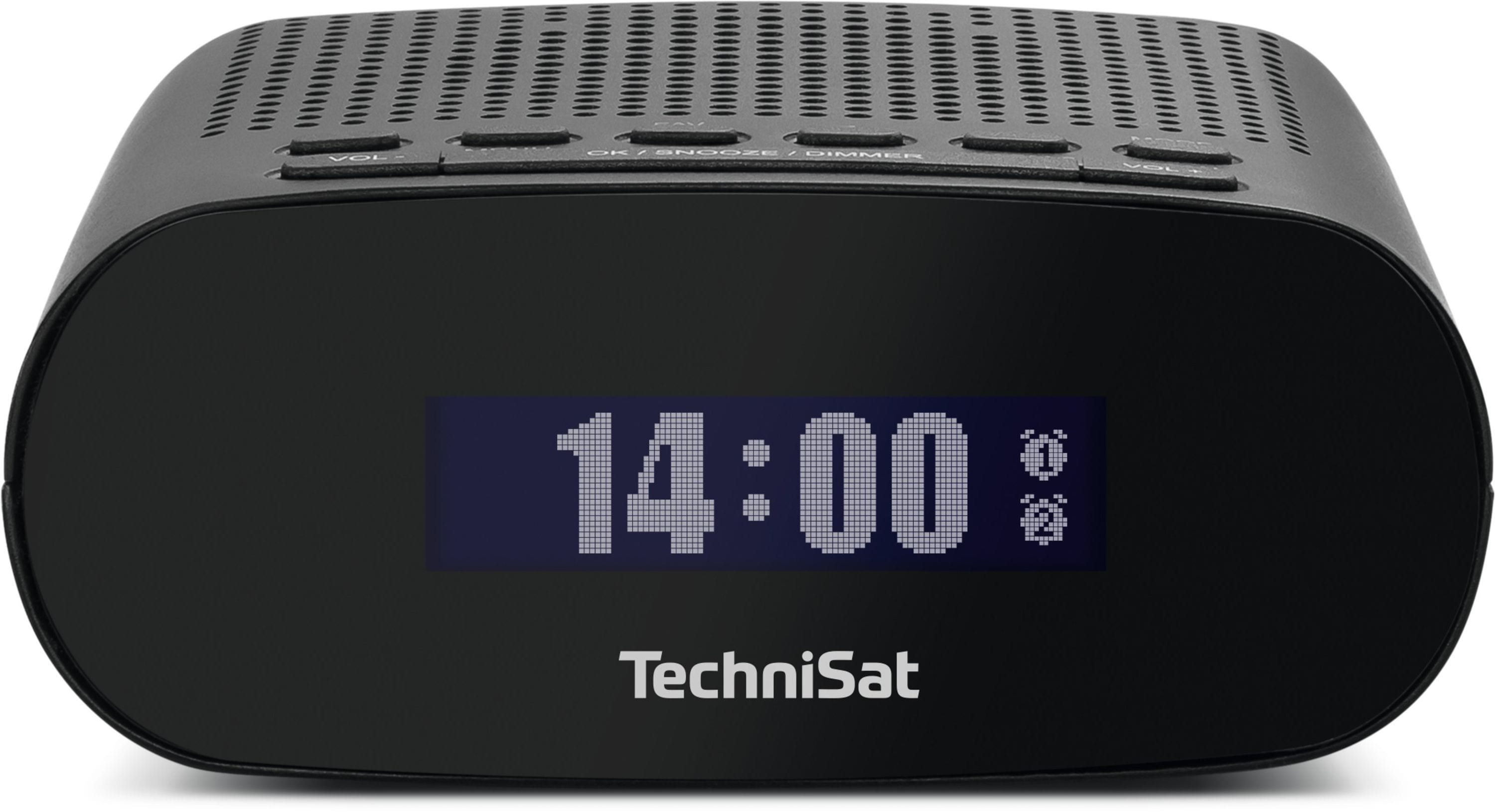 TechniSat TECHNIRADIO 50 | Kompakter DAB+ Radiowecker mit Display, 1 W | schwarz 