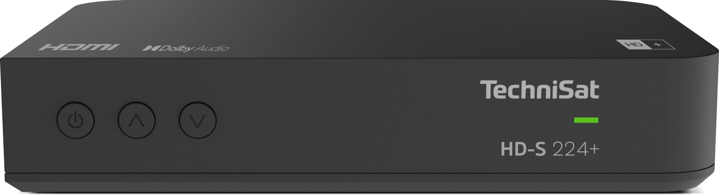 TechniSat HD-S 224+ | HDTV-Sat-Receiver mit HD+ Entschl&uuml;sselungssystem | schwarz 