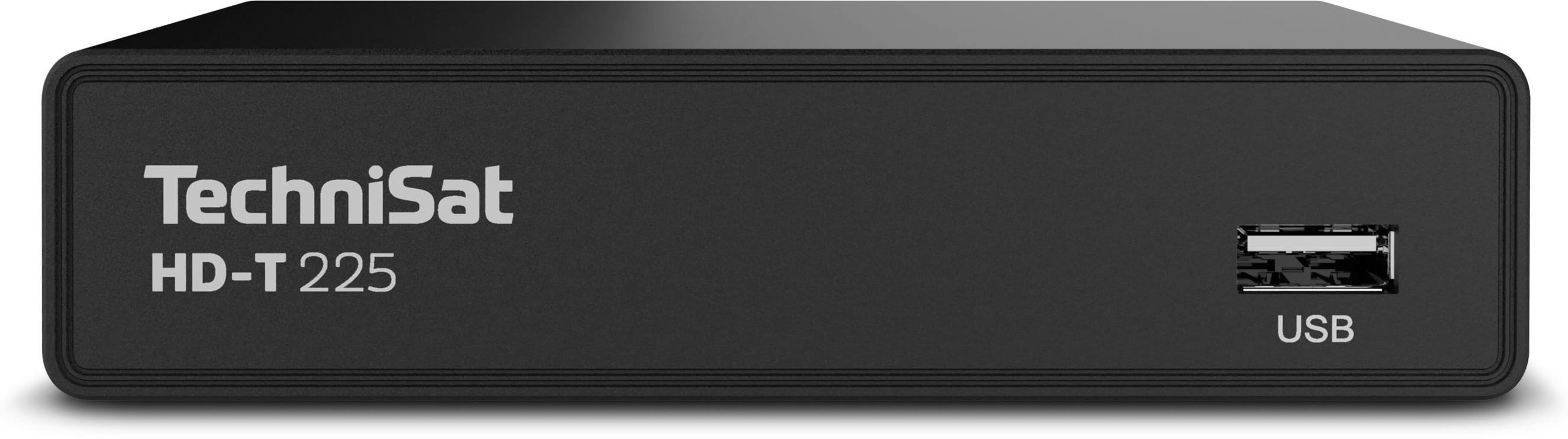 TechniSat HD-T 225 - DVB T2 HD Receiver (HDTV, USB, HDMI, SCART, 12 V tauglich) 