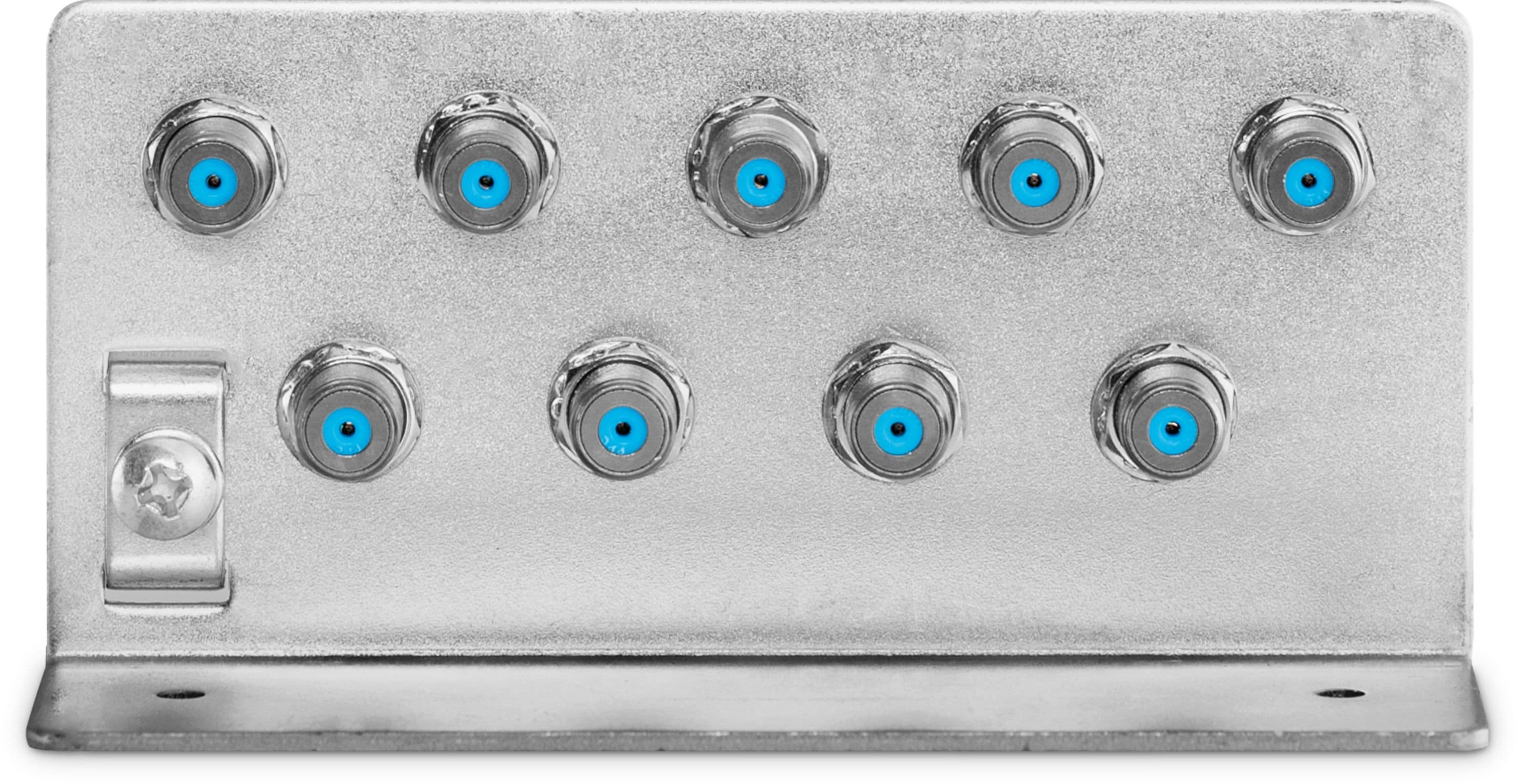 TechniSat Erdungswinkel 9 | Erdungswinkel mit 9 hochwertigen F-Doppelbuchsen 