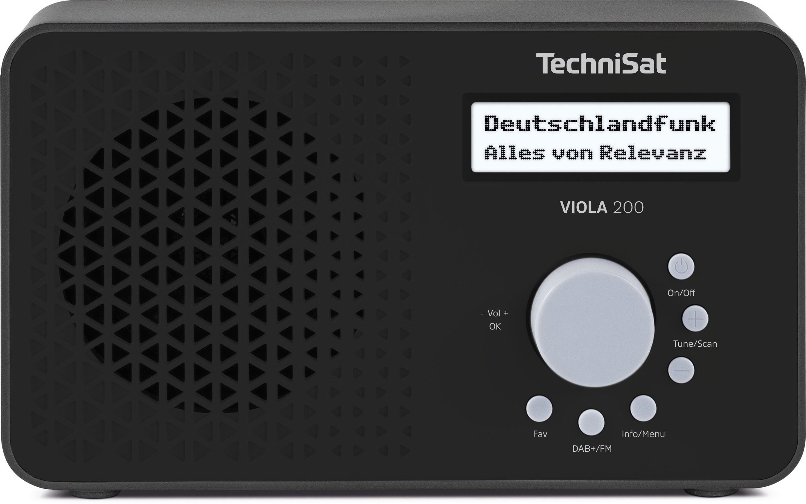 TechniSat VIOLA 200 | tragbares DAB+ Radio (UKW, Kopfh&ouml;reranschluss, 1 Watt) schwarz 