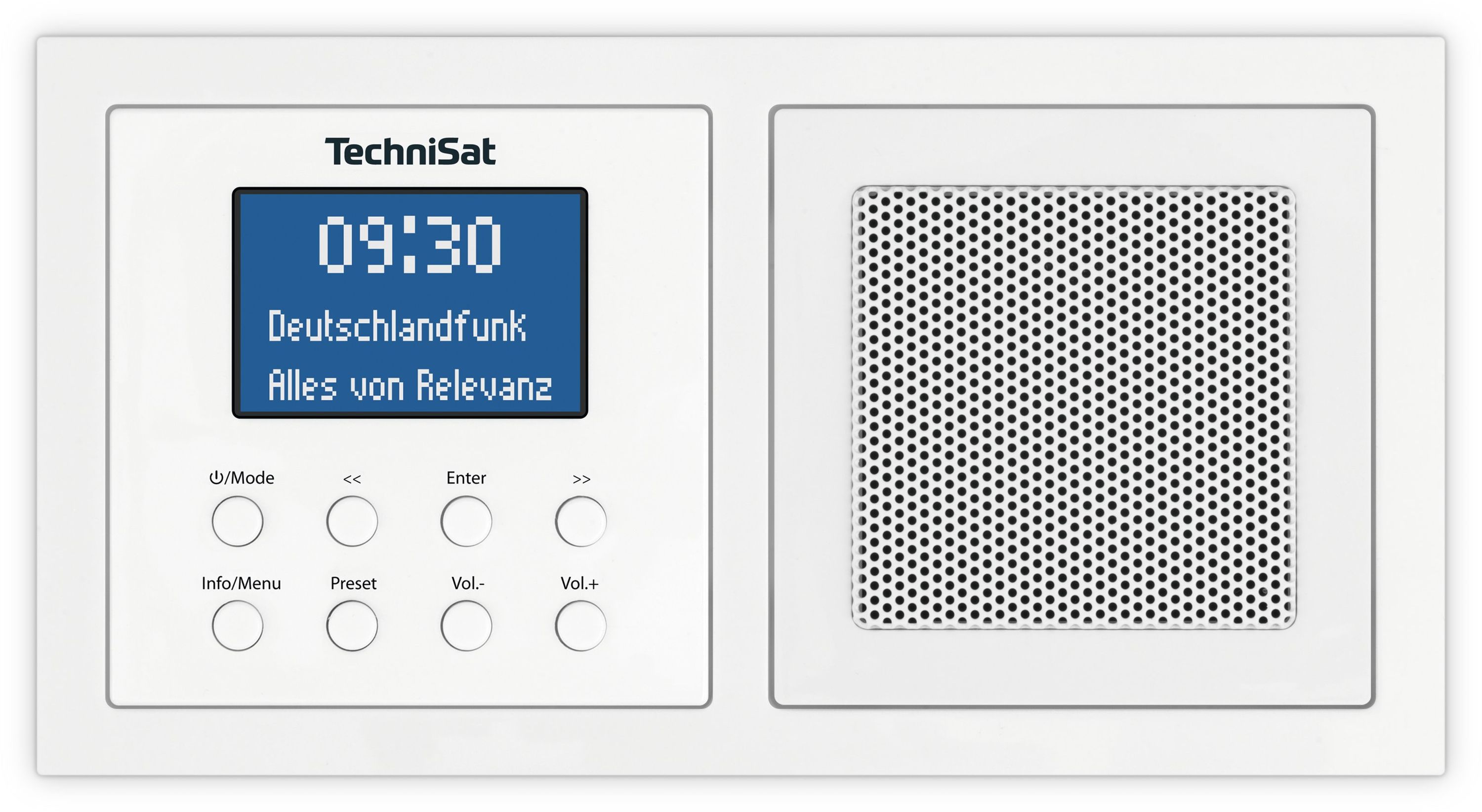 TechniSat DIGITRADIO UP 1 | DAB+ / UKW Unterputzradio mit Bluetooth | wei&szlig; wei&szlig; (Ral 9010) 