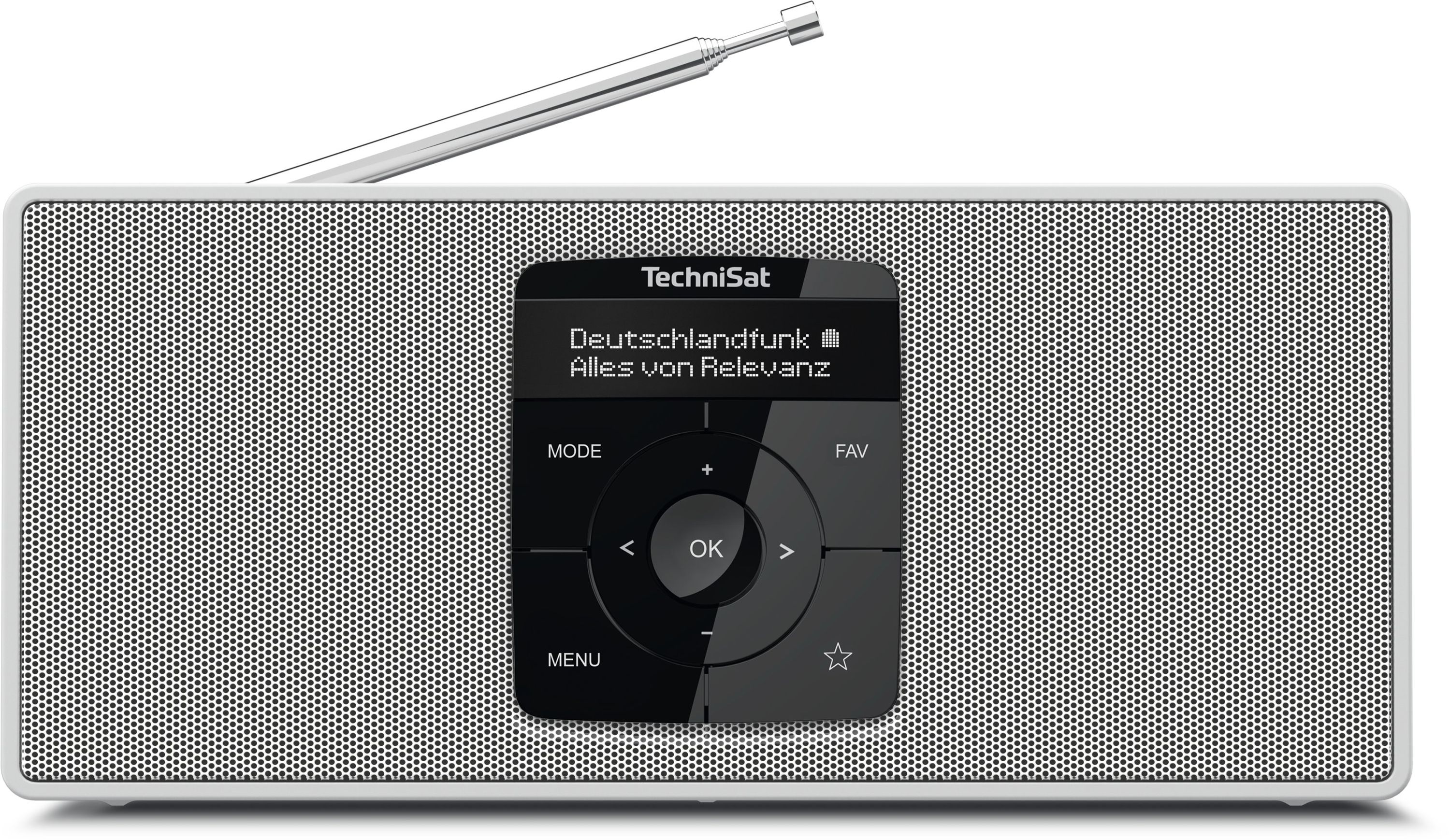 TechniSat DIGITRADIO 2 S | Portables DAB+/UKW-Stereoradio, 2 W wei&szlig; 