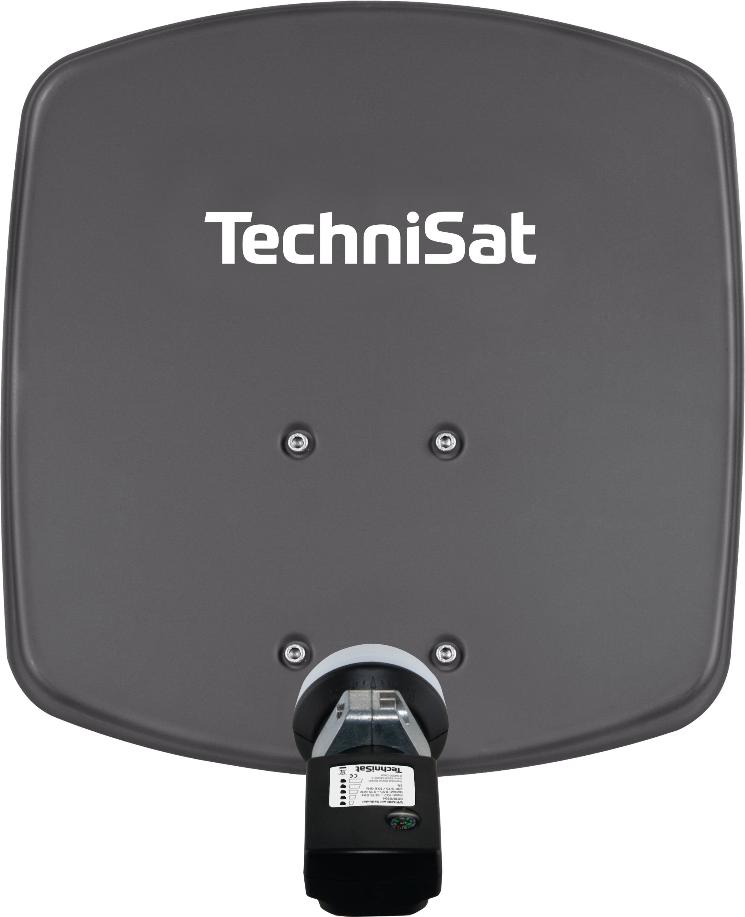 TechniSat DIGIDISH 33 | Sat-Sch&uuml;ssel mit V/H-LNB & Satfinder, 1 TN schiefergrau 