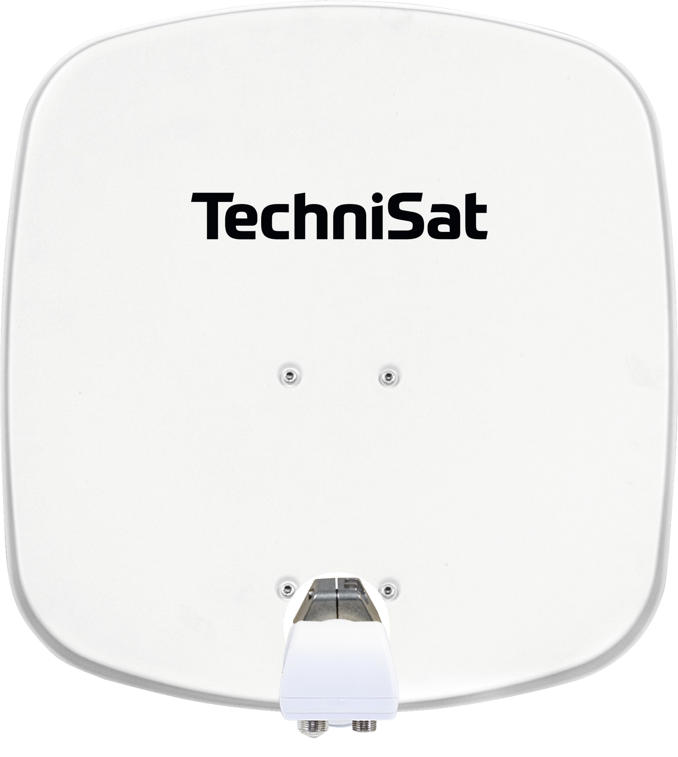 TechniSat DIGIDISH 45 | Sat-Sch&uuml;ssel mit Twin-LNB & Wandhalterung, 2 TN polarwei&szlig; 