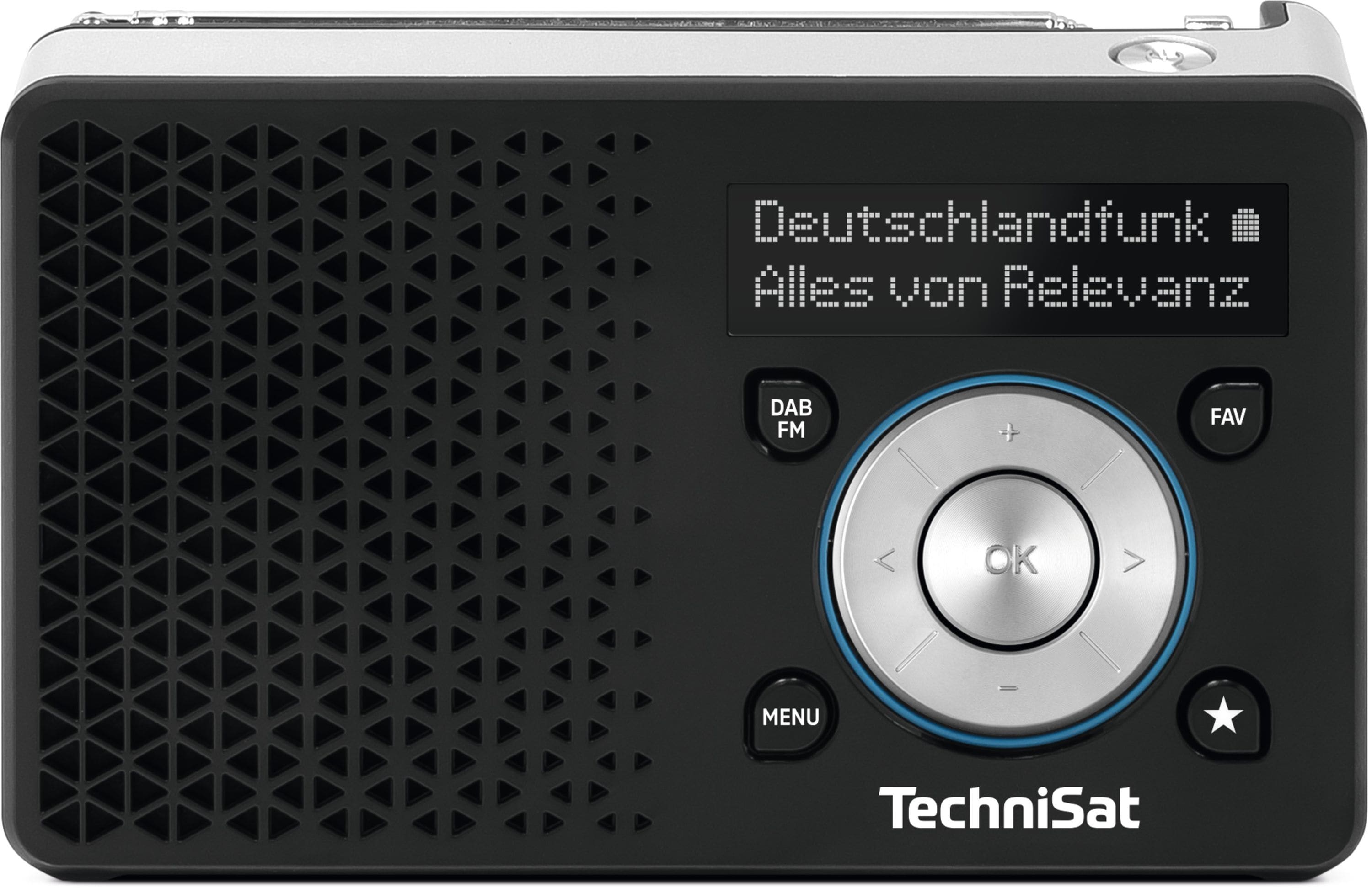 TechniSat DIGITRADIO 1 A &ndash; Tragbares DAB+/UKW Radio mit Automatic Safety Alert 
