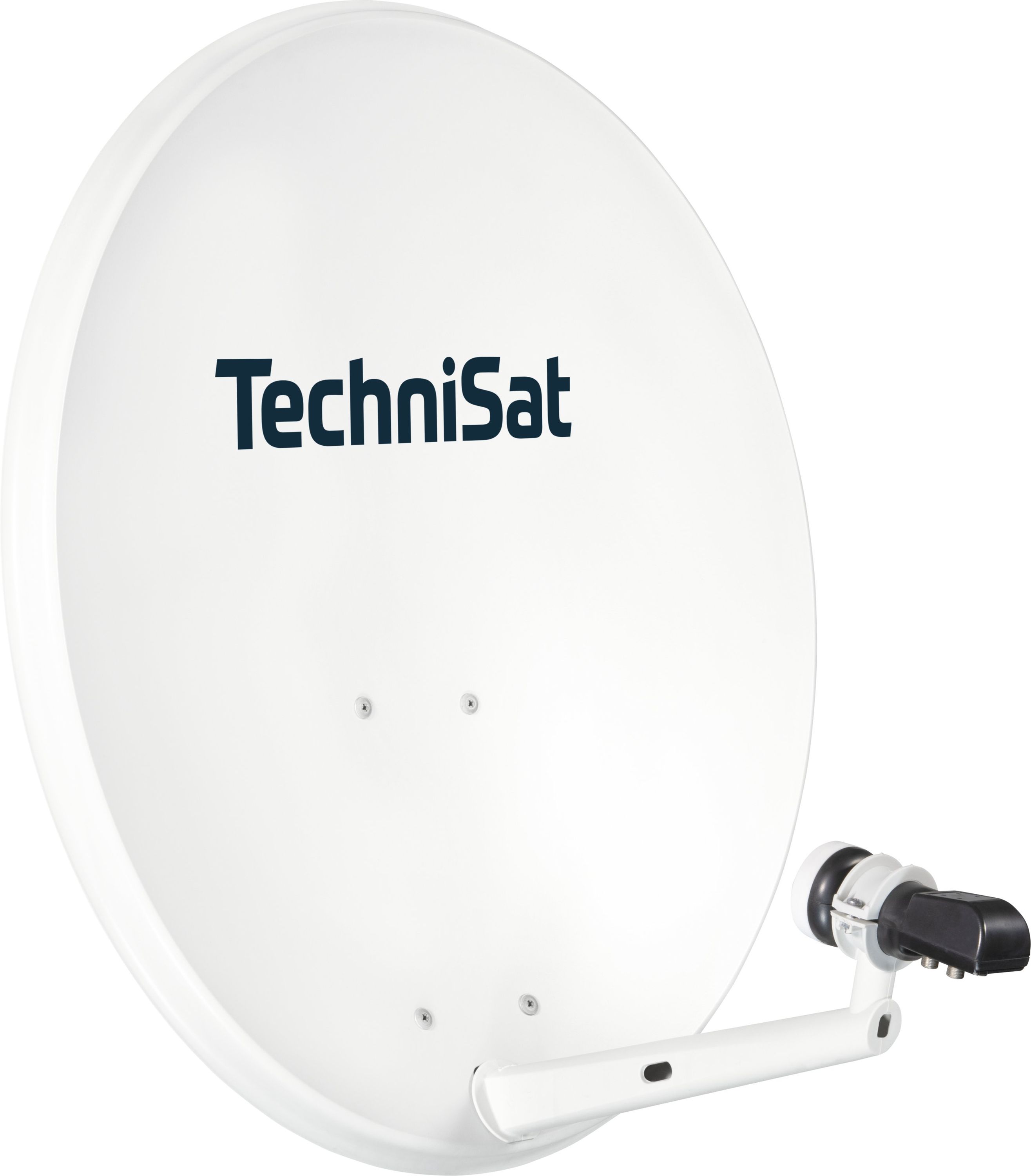TechniSat TECHNITENNE 70 mit Quattro-Switch-LNB 4 Teilnehmer 1 Satellit lichtgrau 