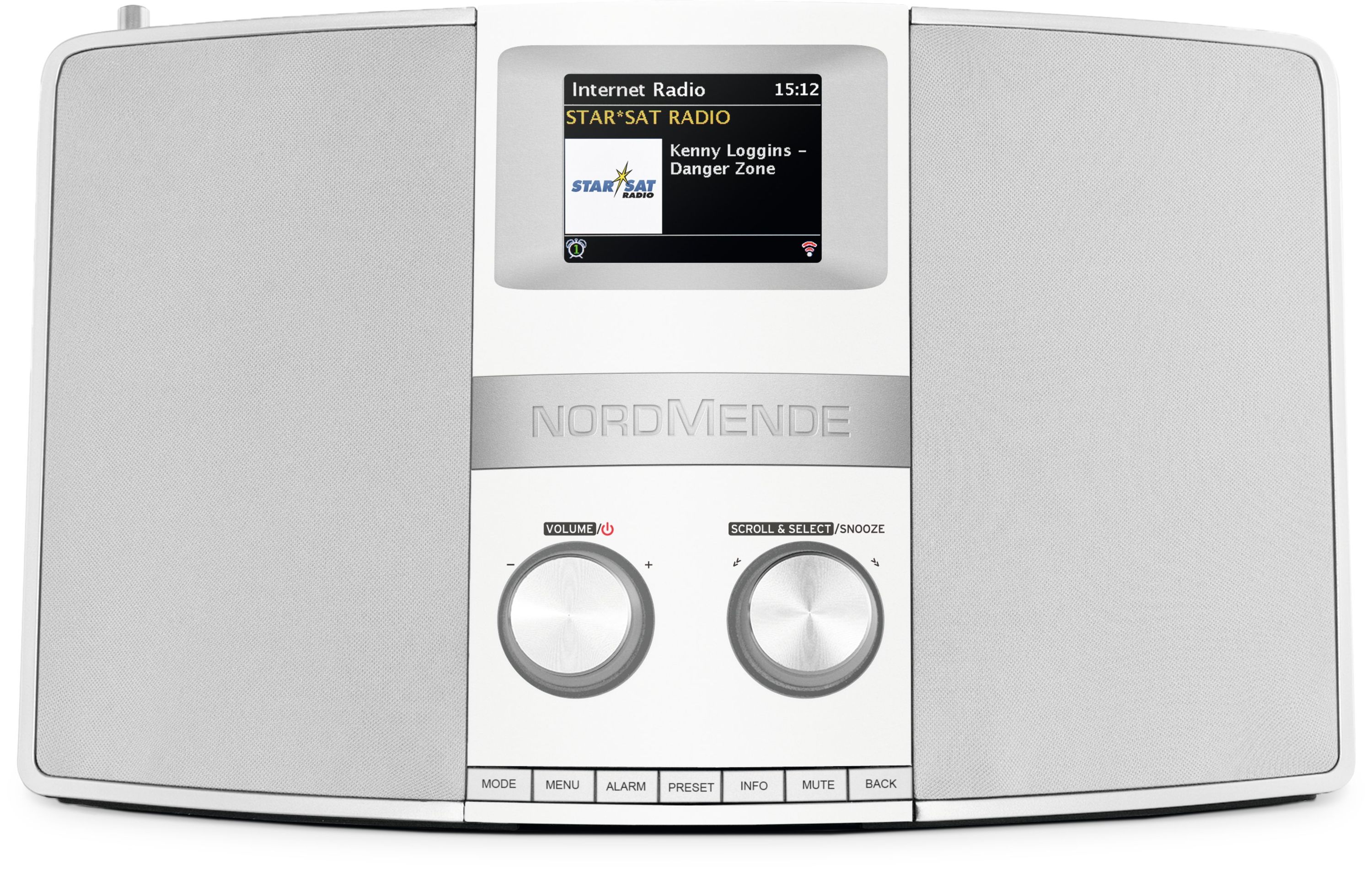 Nordmende Transita 400 | Radio mit DAB+, UKW, Internetradio, Bluetooth | wei&szlig; wei&szlig;/silber 