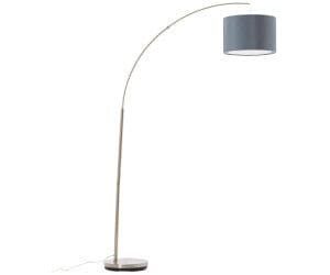 Brilliant Clarie Bogen-Stehleuchte 180 cm E27 Grau Metall 