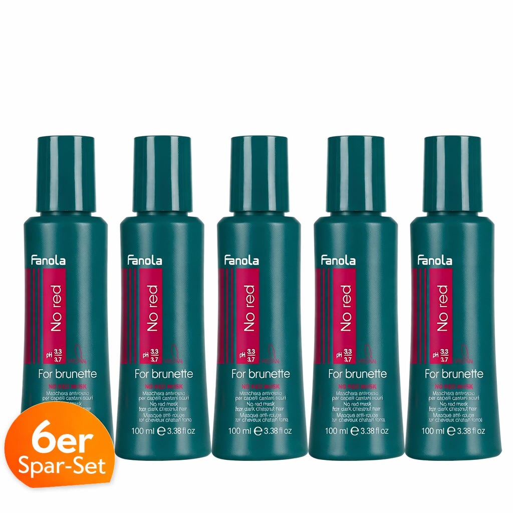 No Red Mask Anti-Rot Haarmaske 6er Sparset