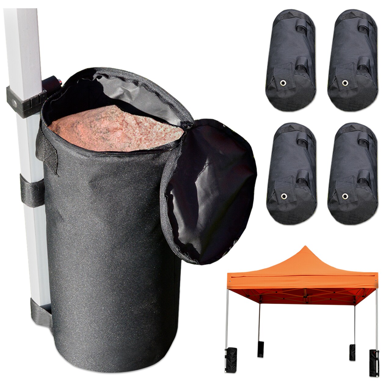 TOOLPORT Gewichtstaschen für Faltpavillons (4Stück)