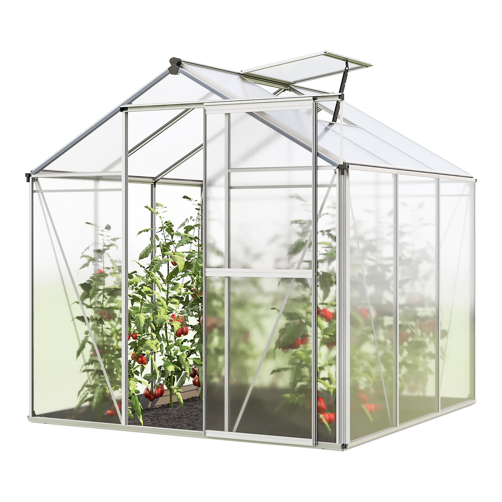 Gewächshäuser JASMIN / ORCHIDEE, ohne Setangebot - XL   6 mm 192 x 192 cm