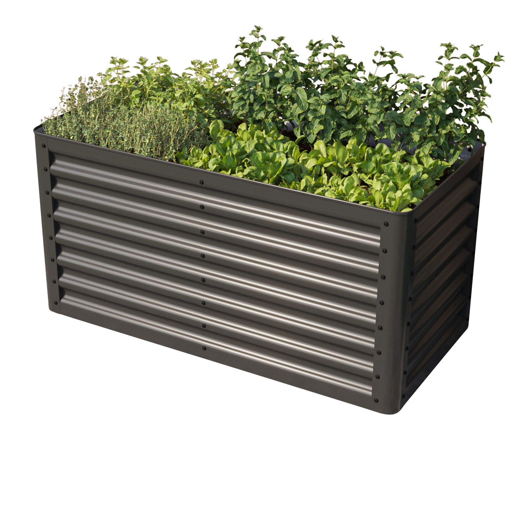 GFP Primeyard Hochbeet LUCA anthrazit Stahlkonstruktion 150 x 60 x 35 cm