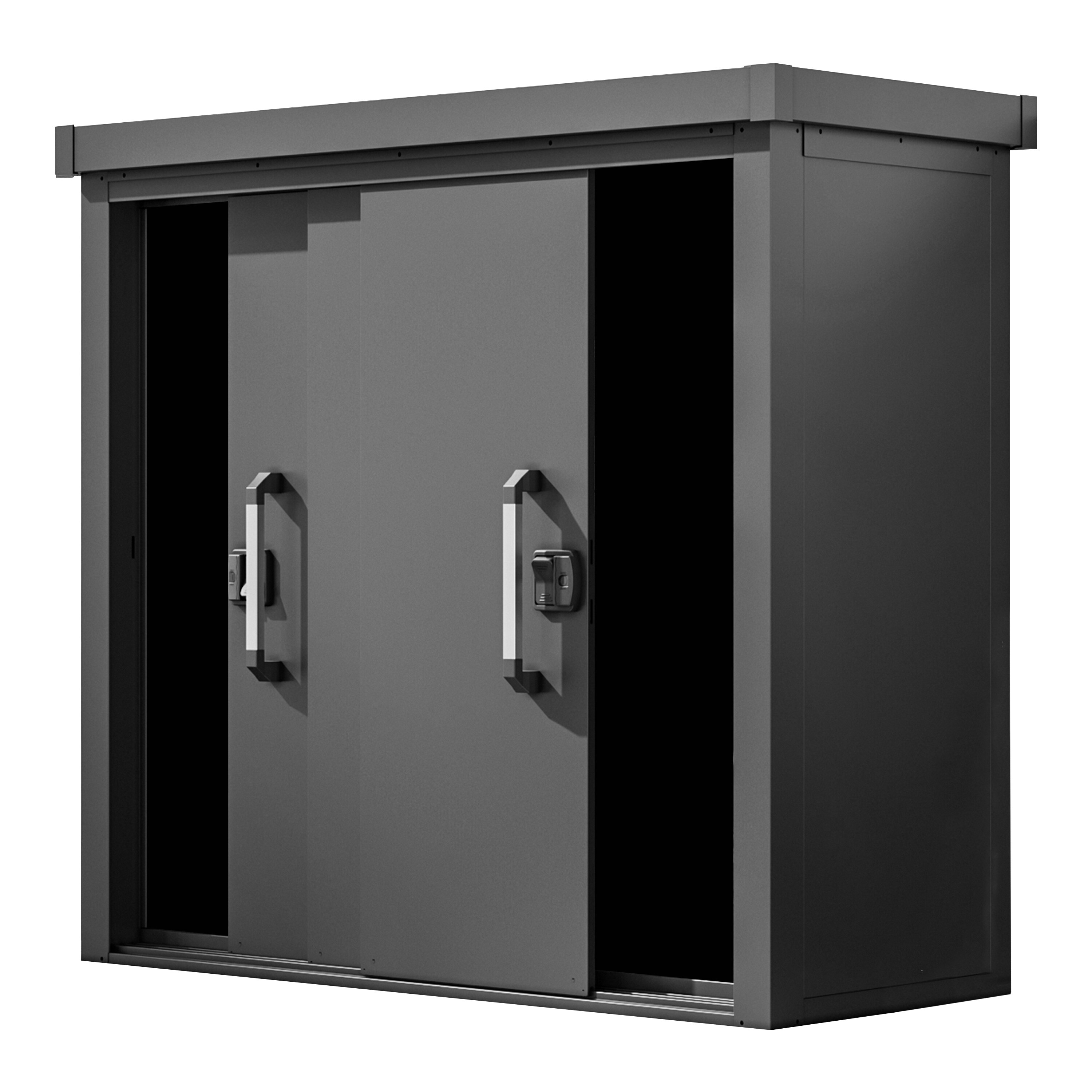 GFP Primeyard Ger&auml;teschrank LEON, anthrazit 180x78x161 cm 