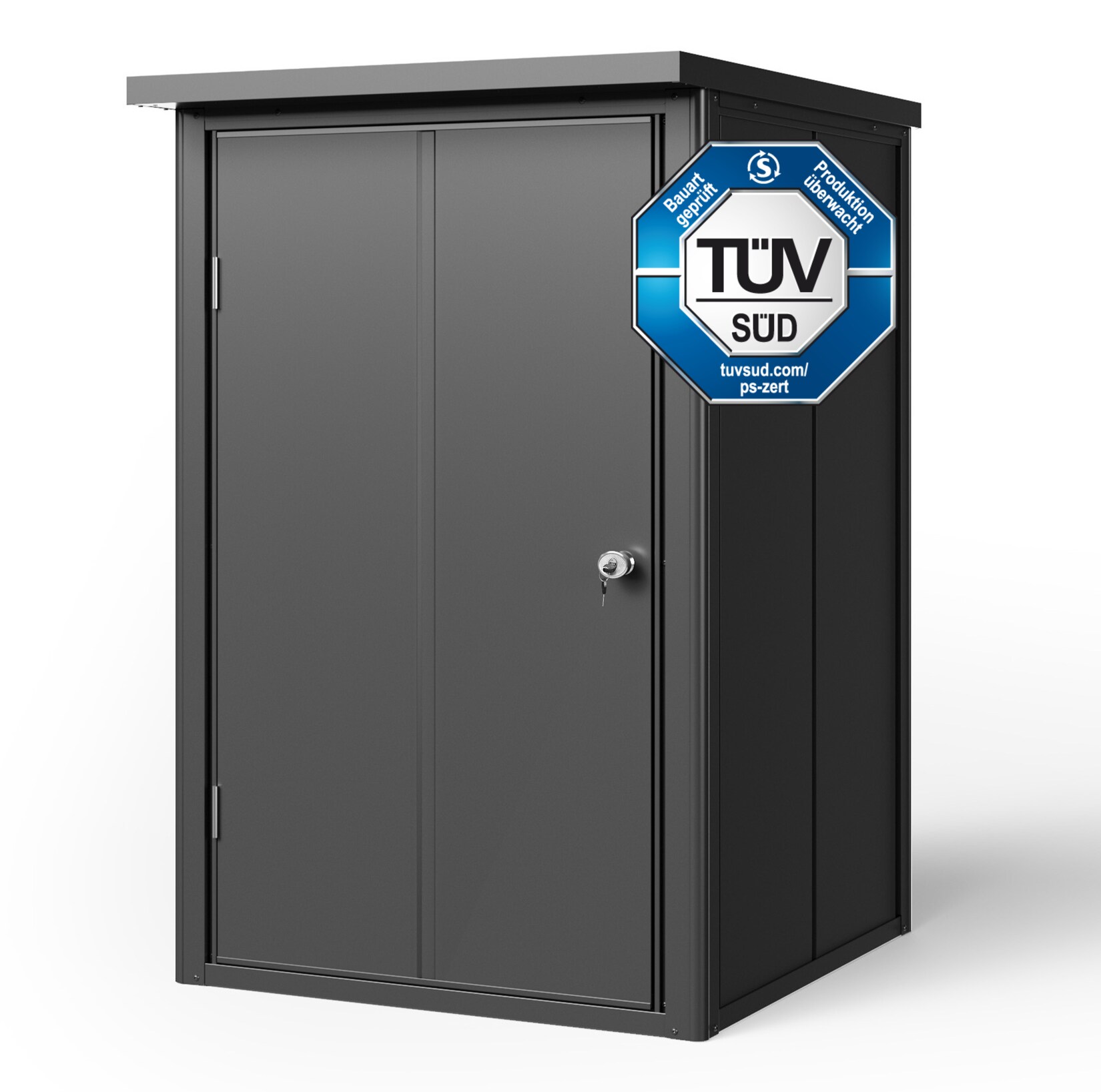 GFP Primeyard Geräteschrank FRANZ, anthrazit 84x84x131 cm