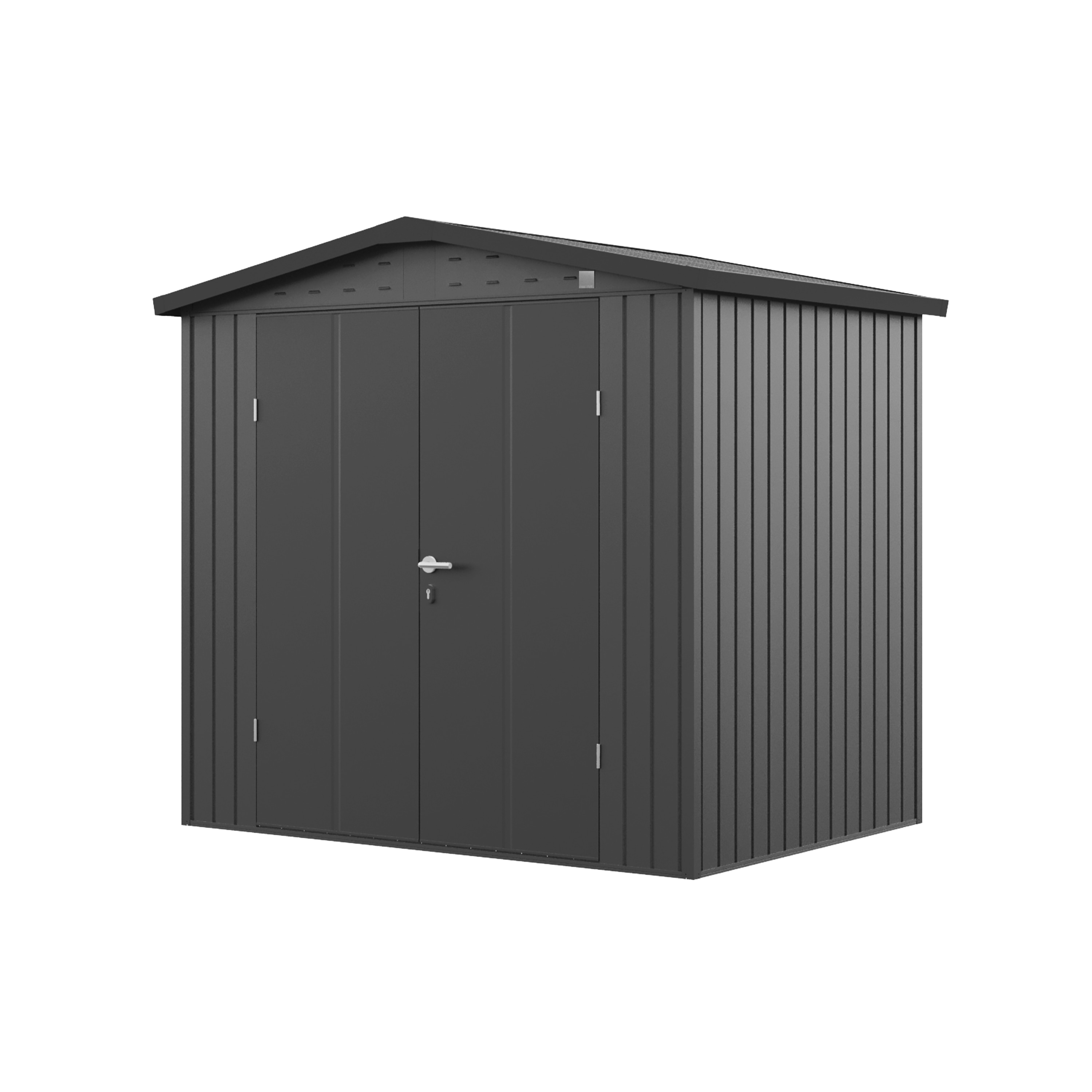 GFP Primeyard Ger&auml;tehaus MIA aus Metall Gartenhaus Ger&auml;teschuppen, anthrazit 150x120x205 cm 