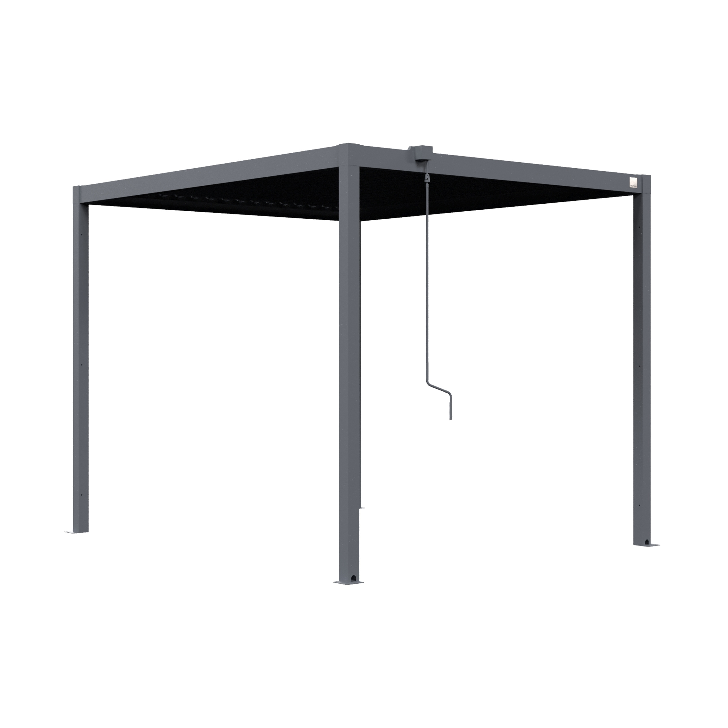 GFP Pergola Classic Plus Terrassen&uuml;berdachung aus Stahl mit Lamellendach 300 x 251 x 238 cm 