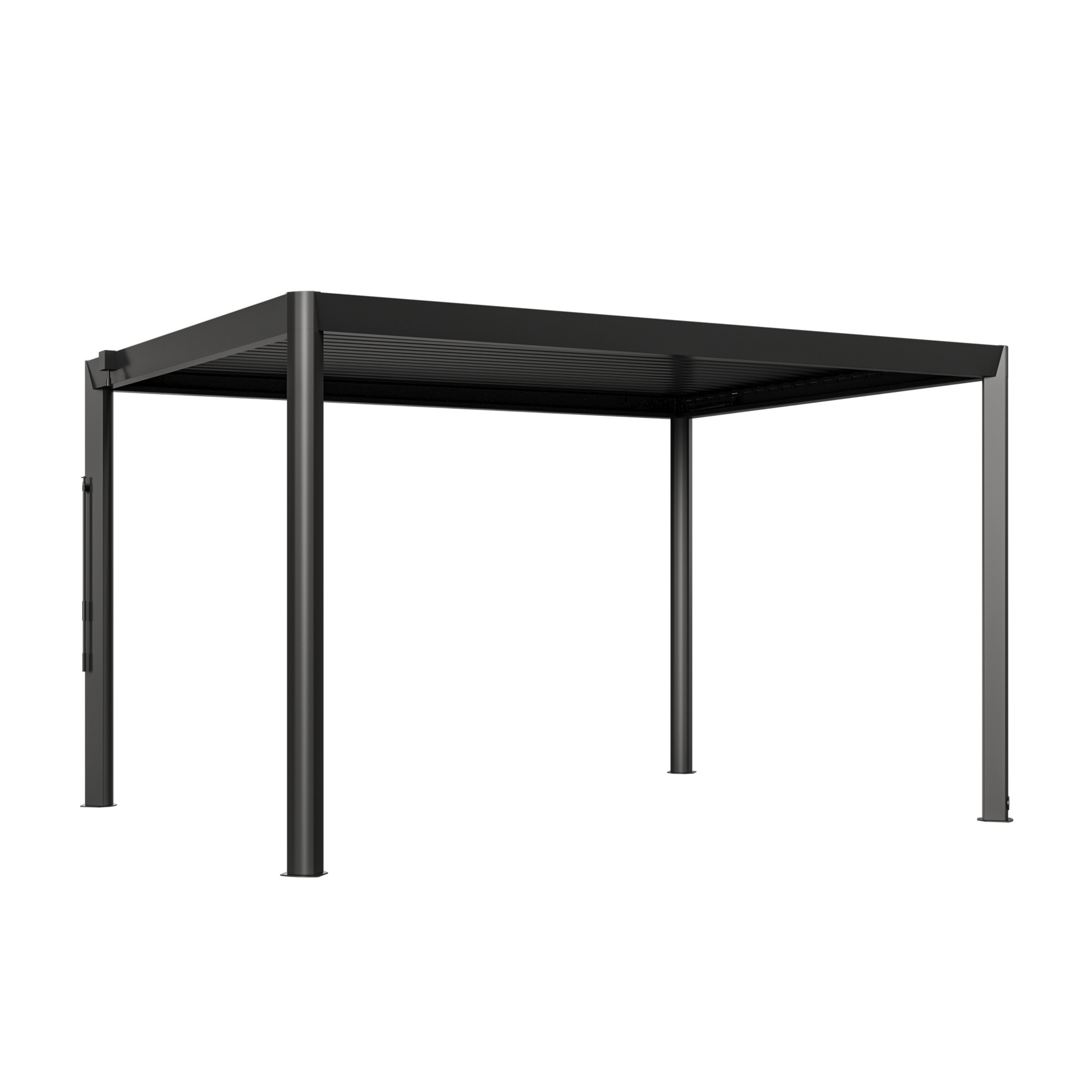 GFP Pergola Luma Deluxe Terrassen&uuml;berdachung aus Aluminium mit Lamellendach 4x3,5 m 