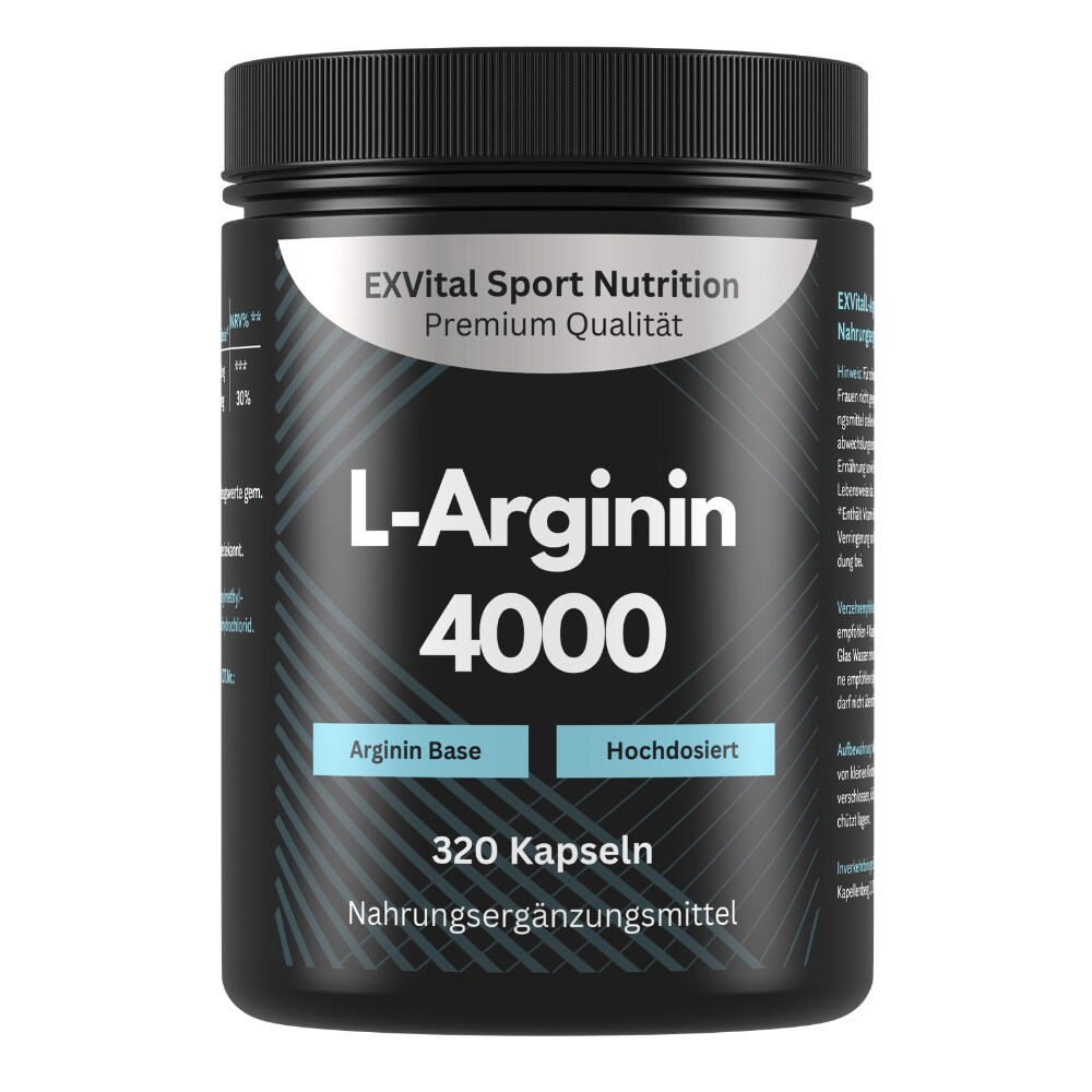 ® L-Arginin Base 4000, hochdosiert, 320 Kapseln