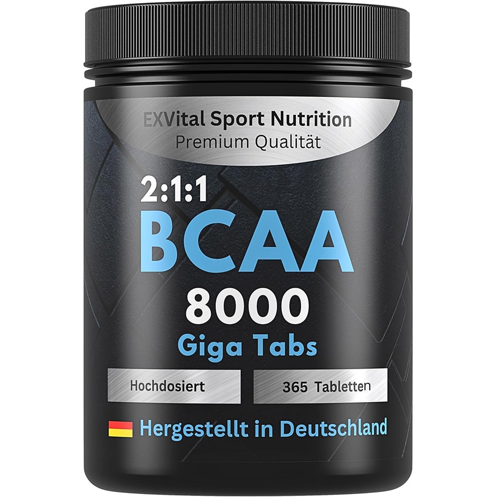 EXVital&reg; BCAA 8000 Giga Tabs, Amino Komplex, 365 Tabletten 