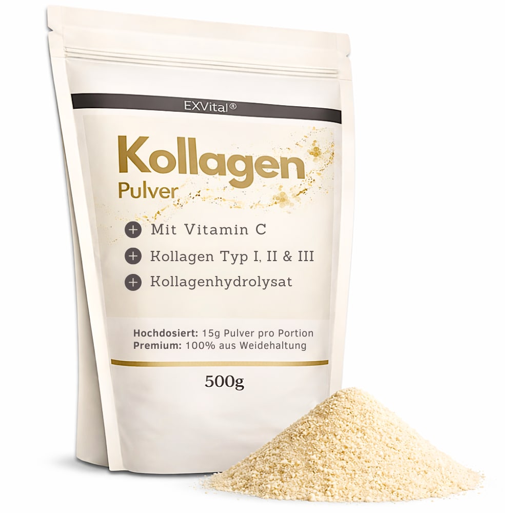 EXVital&reg; Kollagen Pulver mit Vitamin C, 500 g 