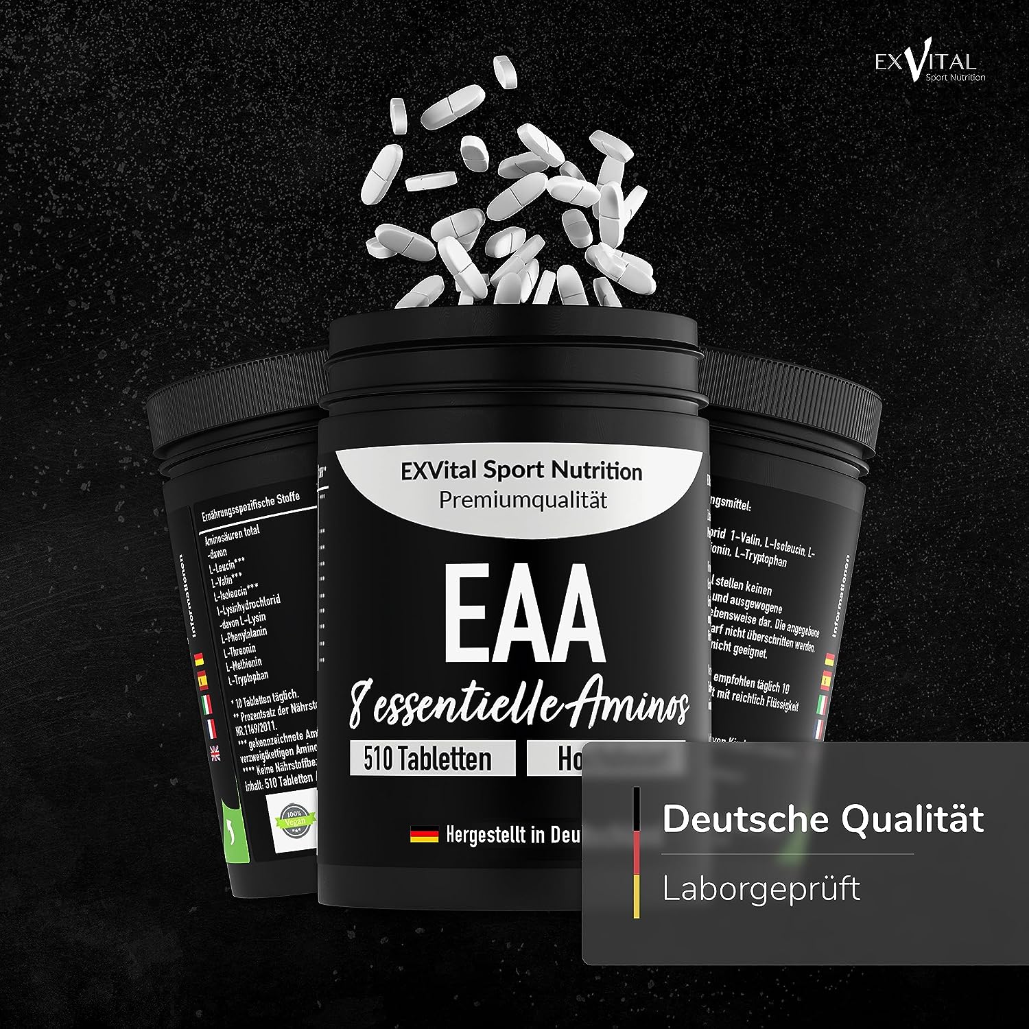 EXVital&reg; EAA Tabletten mit 8 essentiellen Aminos&auml;uren, 510 Tabletten 