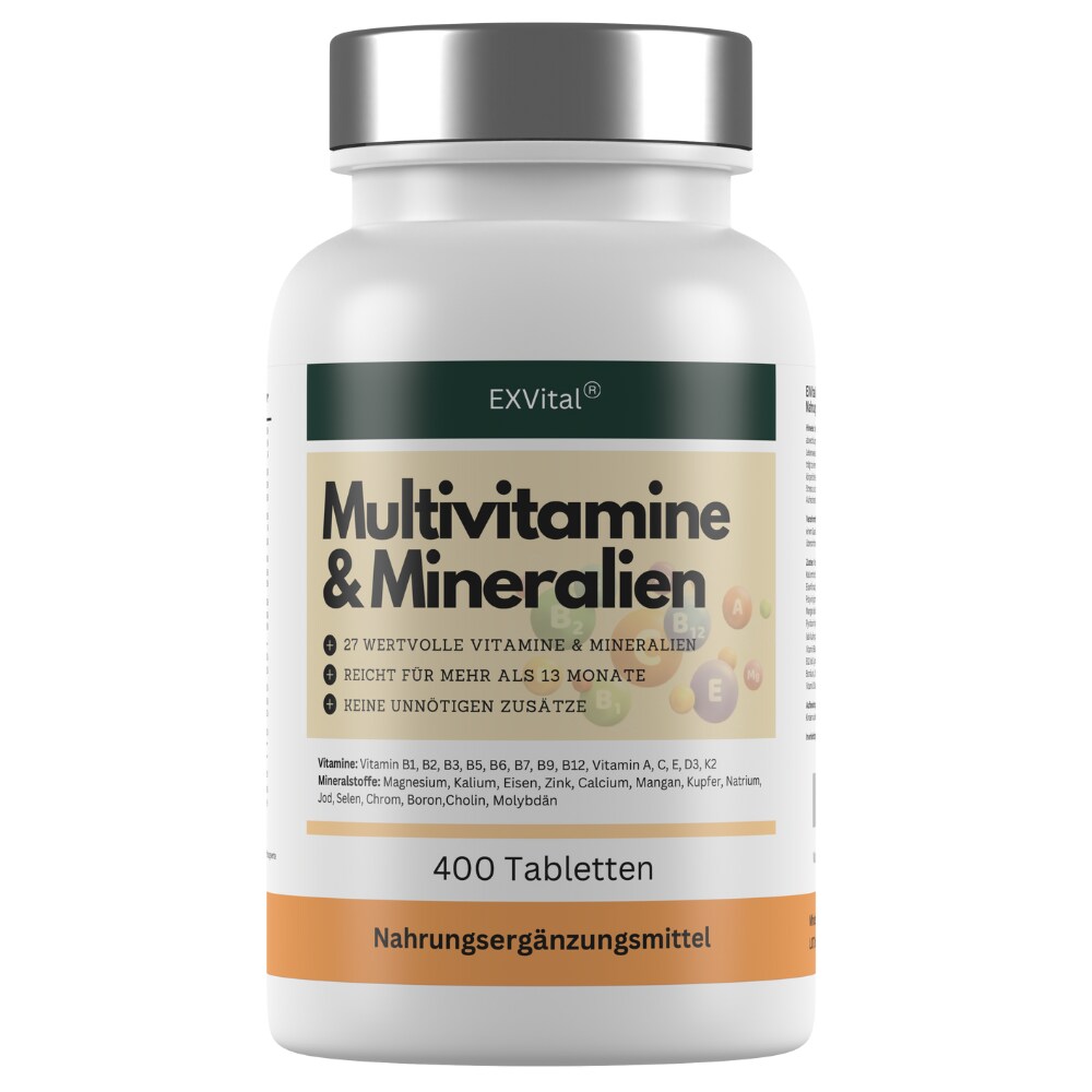 ® Multivitamin & Mineralien Tabletten, 27 Wirkstoffe, 400 Tabletten