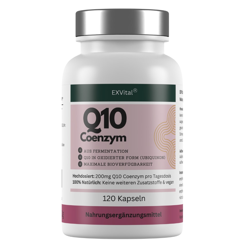 EXVital&reg; Q10 Coenzym Kapseln, hochdosiert, 120 Kapseln 