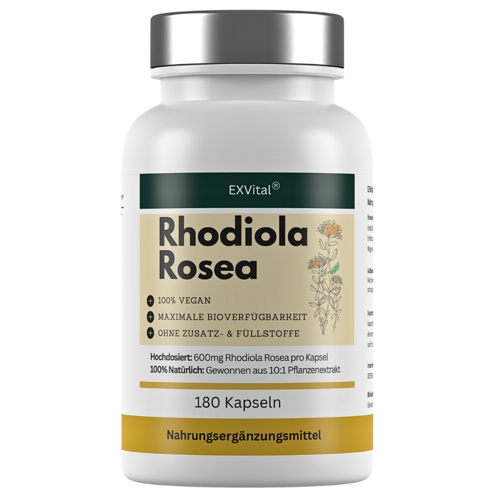 ® Rhodiola Rosea Kapseln, hochdosiert, 180 Kapseln