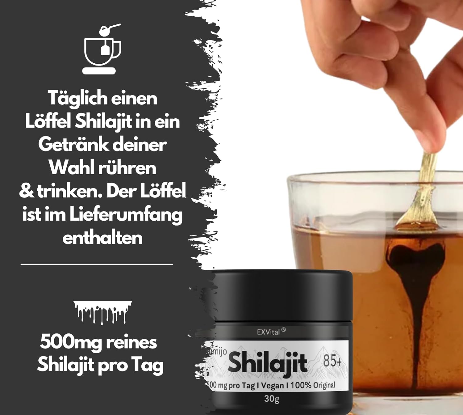 EXVital&reg; Mumijo Shilajit Harz 85+, 30 g 