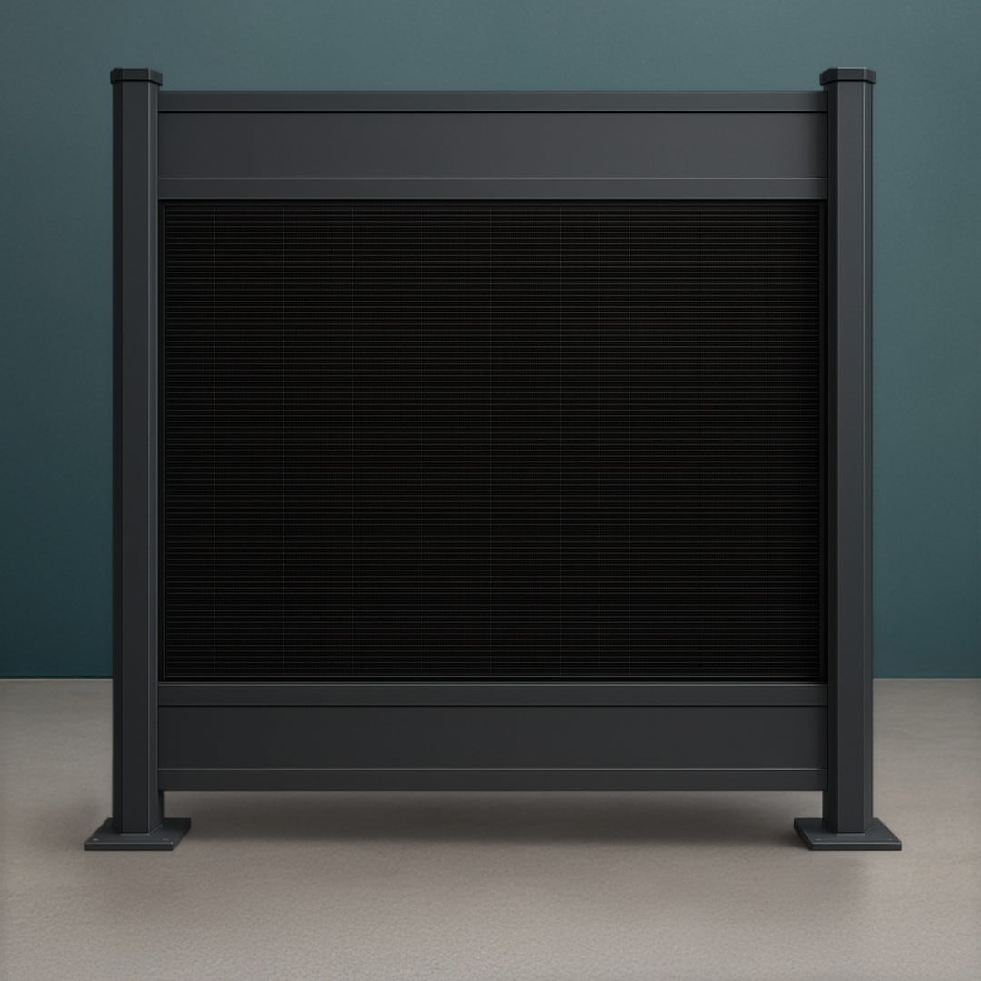 PV Zaun Style 1912 mm x 1850 mm RAL7016 Basis 