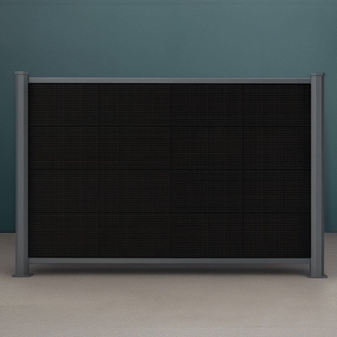PV Zaun Classic horizontal 1912 mm x 1350 mm RAL7016 Basis 
