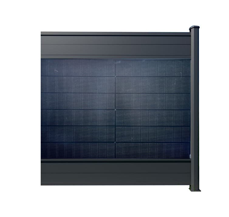 PV Zaun Style 1837 mm x 1850 mm RAL7016 Erweiterung 