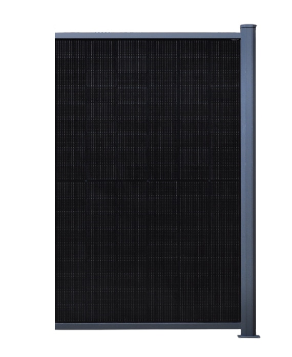 PV Zaun Classic vertikal 1210 mm x 1950mm RAL7016 Erweiterung 