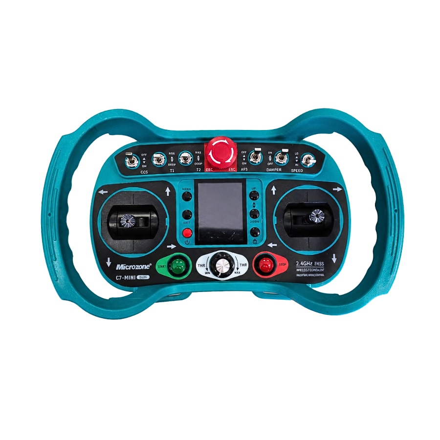 Ferngesteuerter Motor-Rasenm&auml;her CW-500 Plus Blau B&ouml;schungsm&auml;her mit Schneepflug 