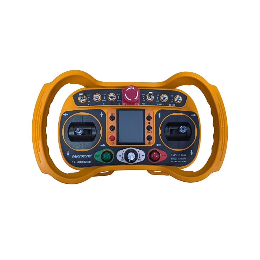 Ferngesteuerter Motor-Rasenm&auml;her CW-500 Plus Orange B&ouml;schungsm&auml;her mit Schneepflug 