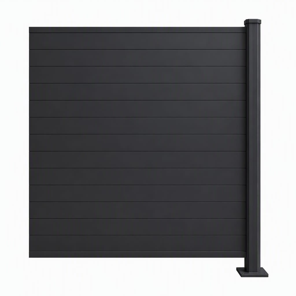 PV Zaun Style 1837 mm x 1850 mm RAL7016 Erweiterung 