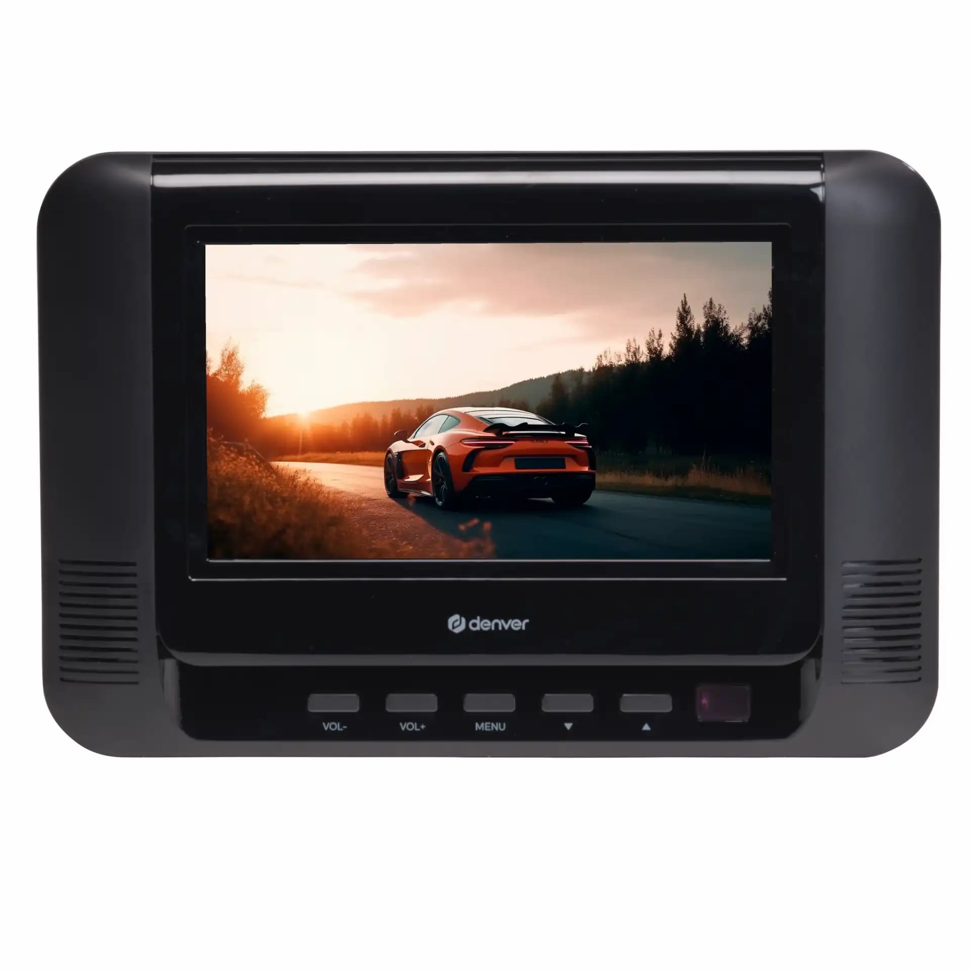 DENVER MTW-793 Tragbarer DVD Player (7 Zoll (17,8 cm), LCD Display, 12V Anschluss, Akku, USB, SD) 