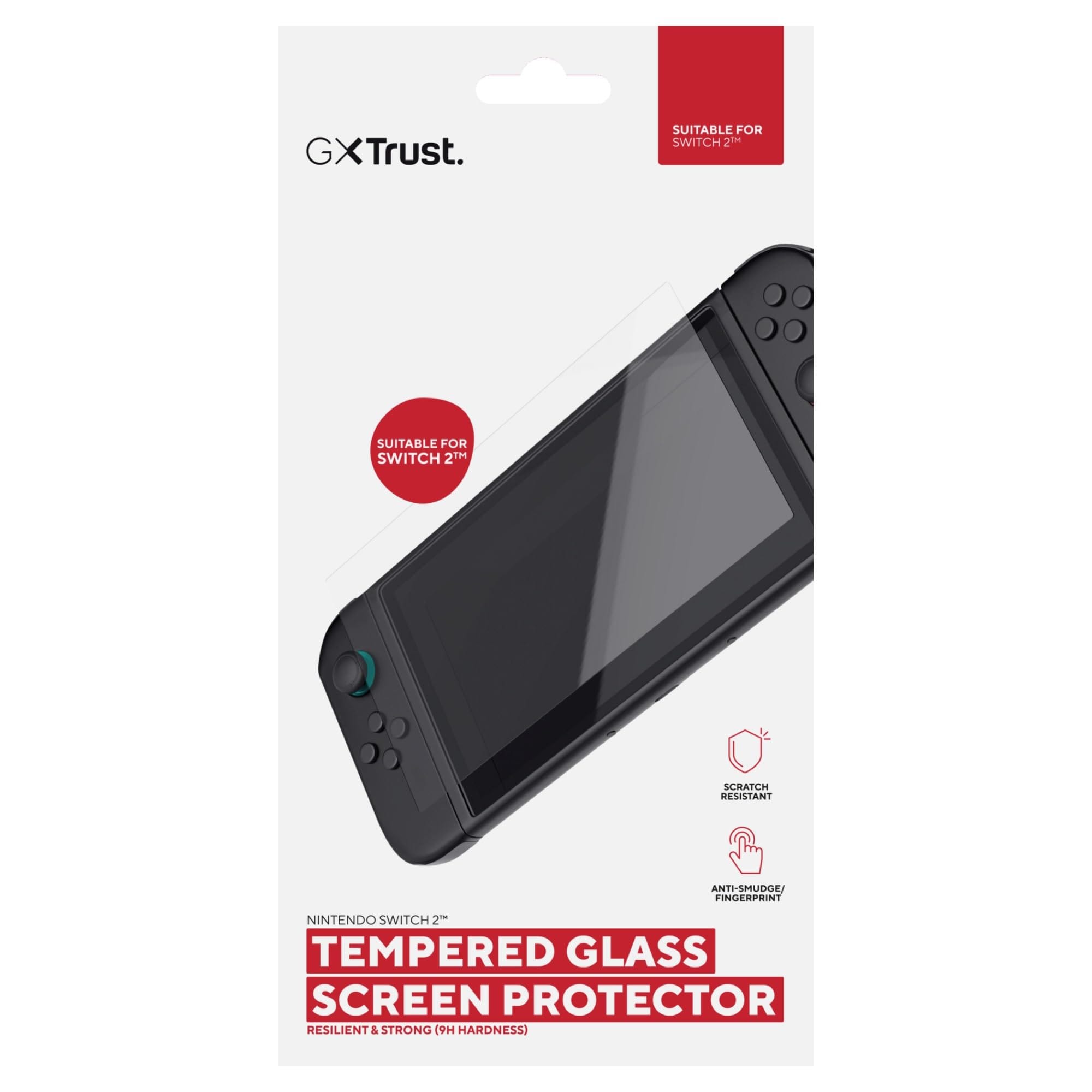 Trust GXT 1254 Displayschutz aus Hartglas f&uuml;r Nintendo Switch 2 